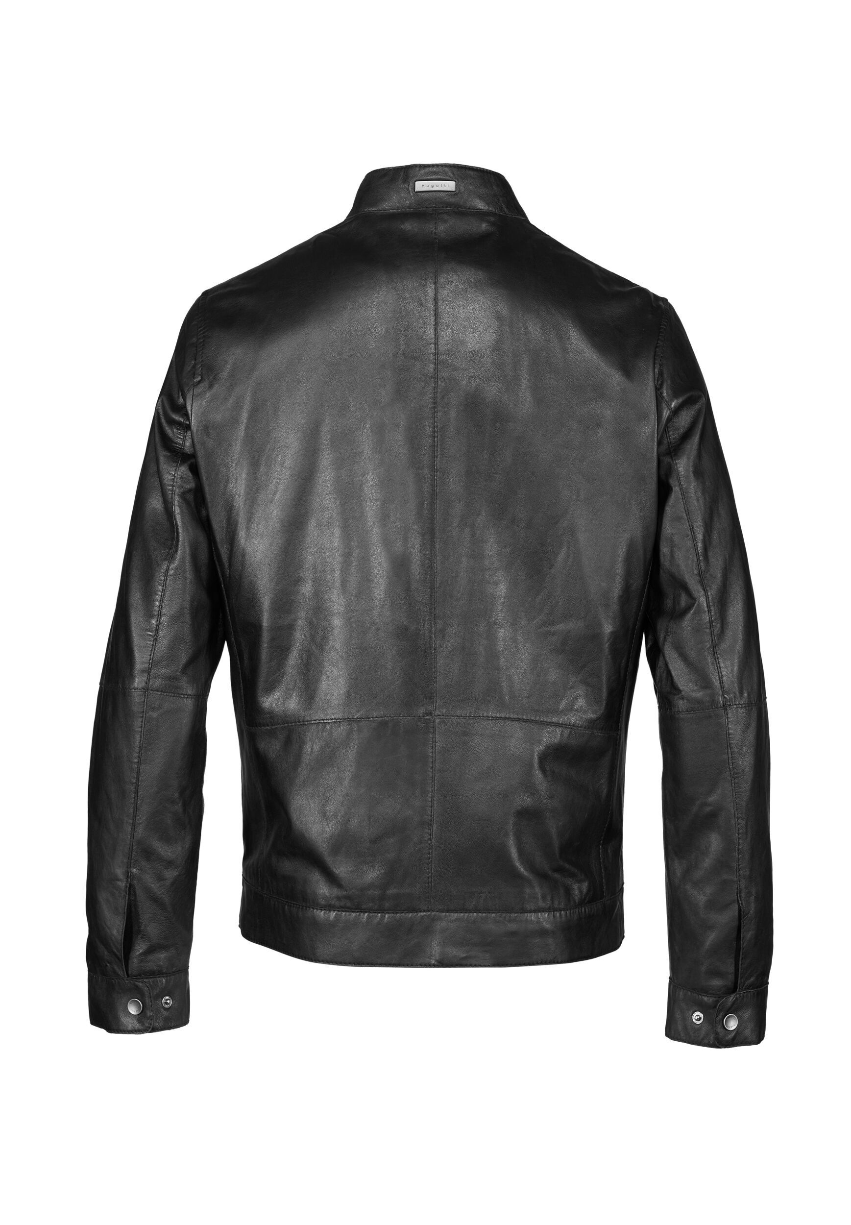 bugatti Lederjacke »BUBORMIO« ohne Kapuze aus hochwertigem Leder