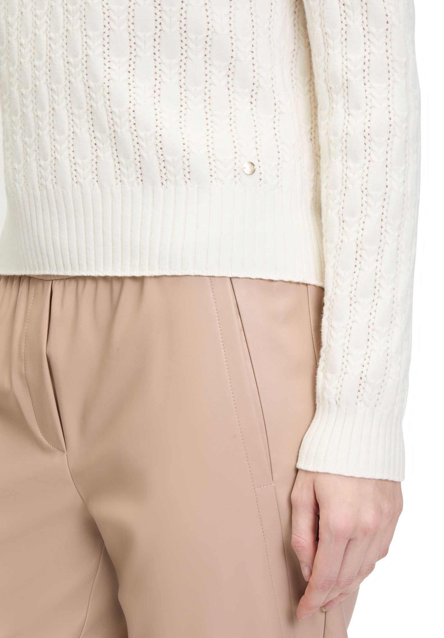 Betty&Co Strickpullover »Betty & Co Damen Strickpullover mit Kragen«, (1 tlg.), Struktur