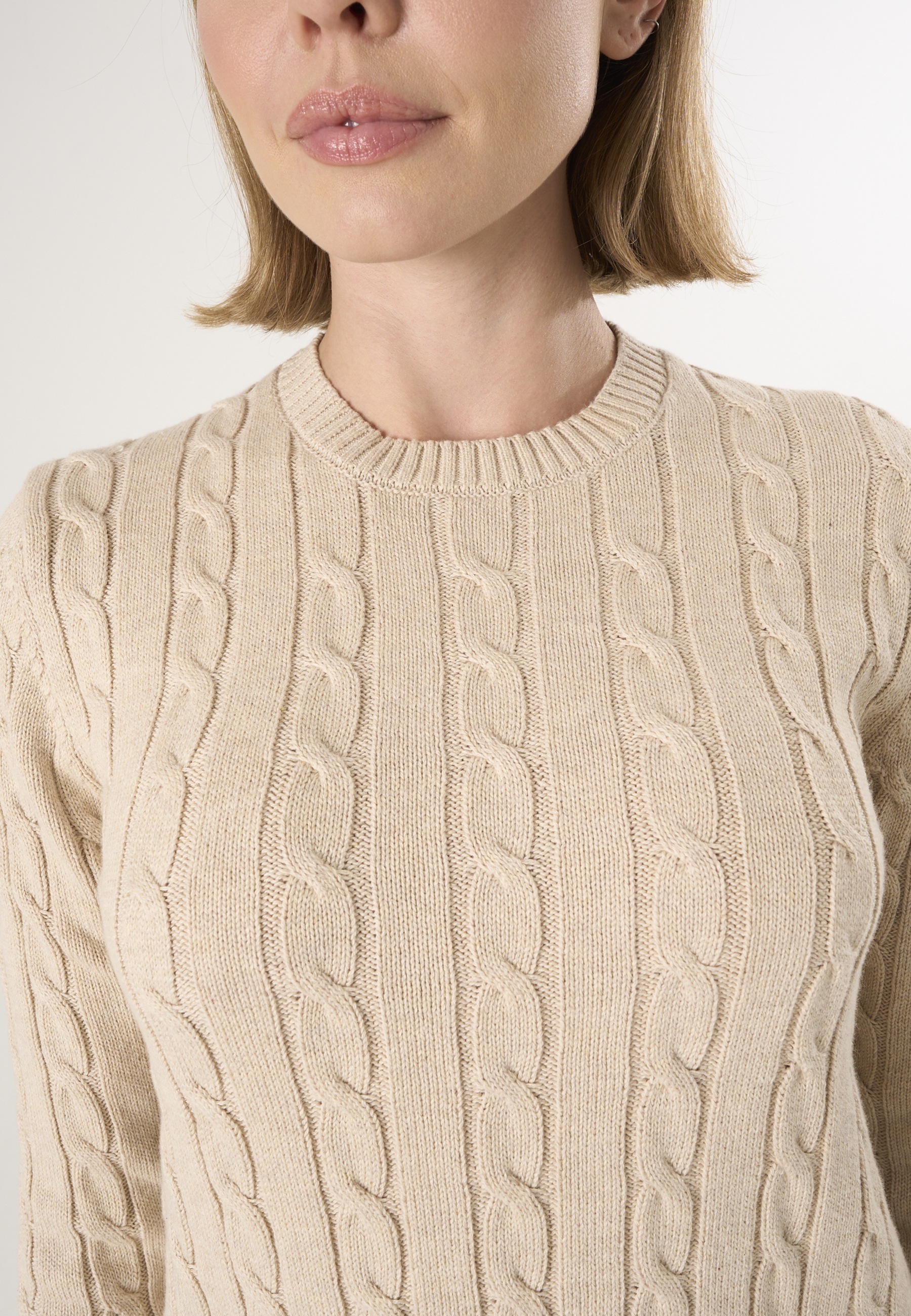 Thumbnail - Felix Hardy V-Ausschnitt-Pullover "Kabelstrick-Pullover mit V-Ausschnitt"