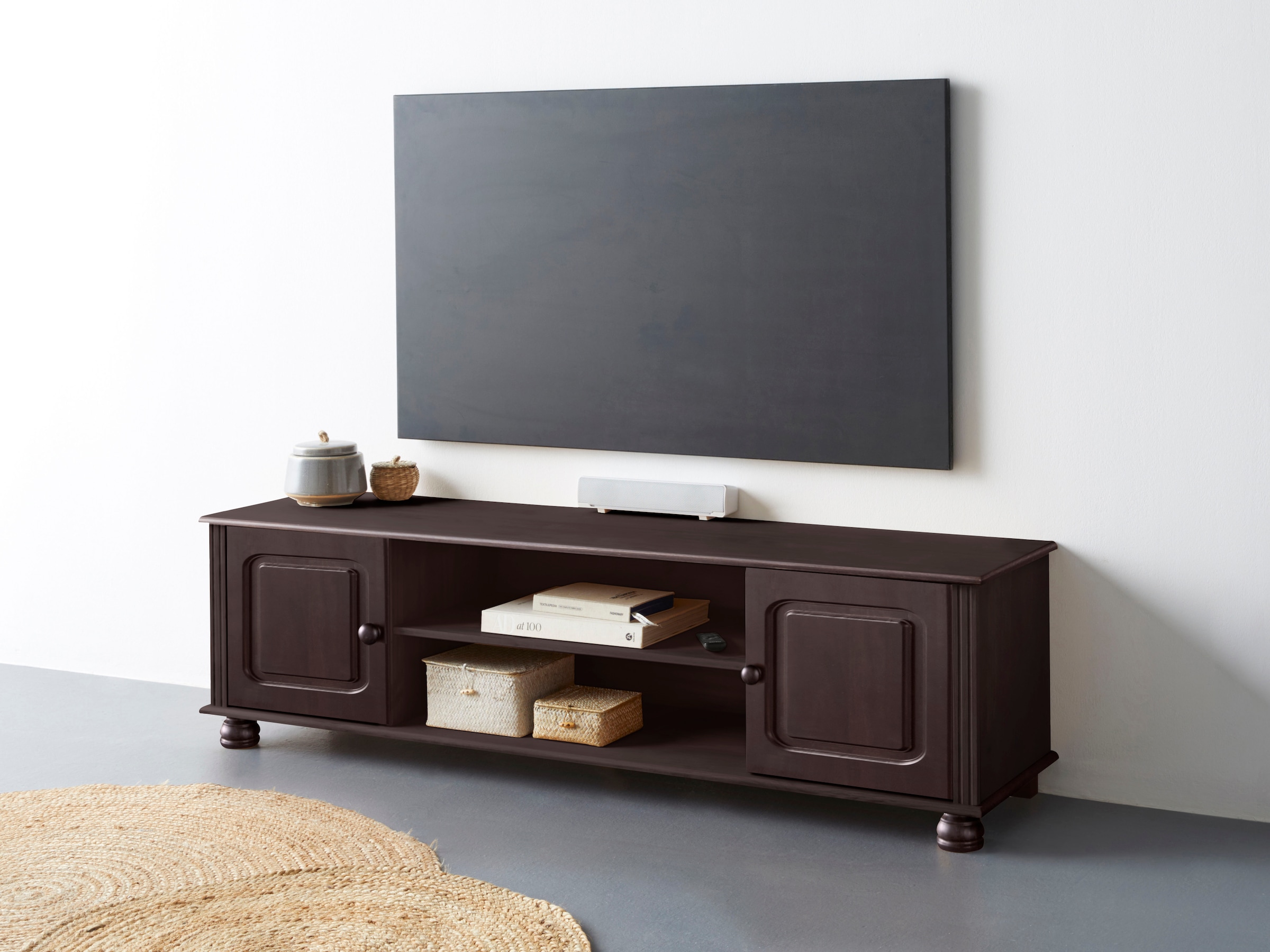 OTTO home Lowboard "Mette" Kommode mit Kabeldurchführung und einem Einlegeb günstig online kaufen