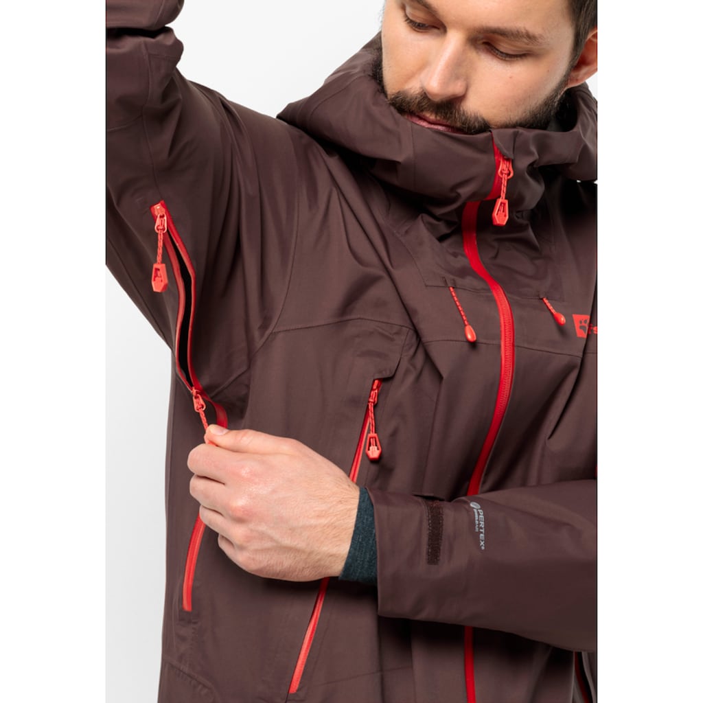 Jack Wolfskin Skijacke »ALPSPITZE PRO 3L JKT M«, mit Kapuze