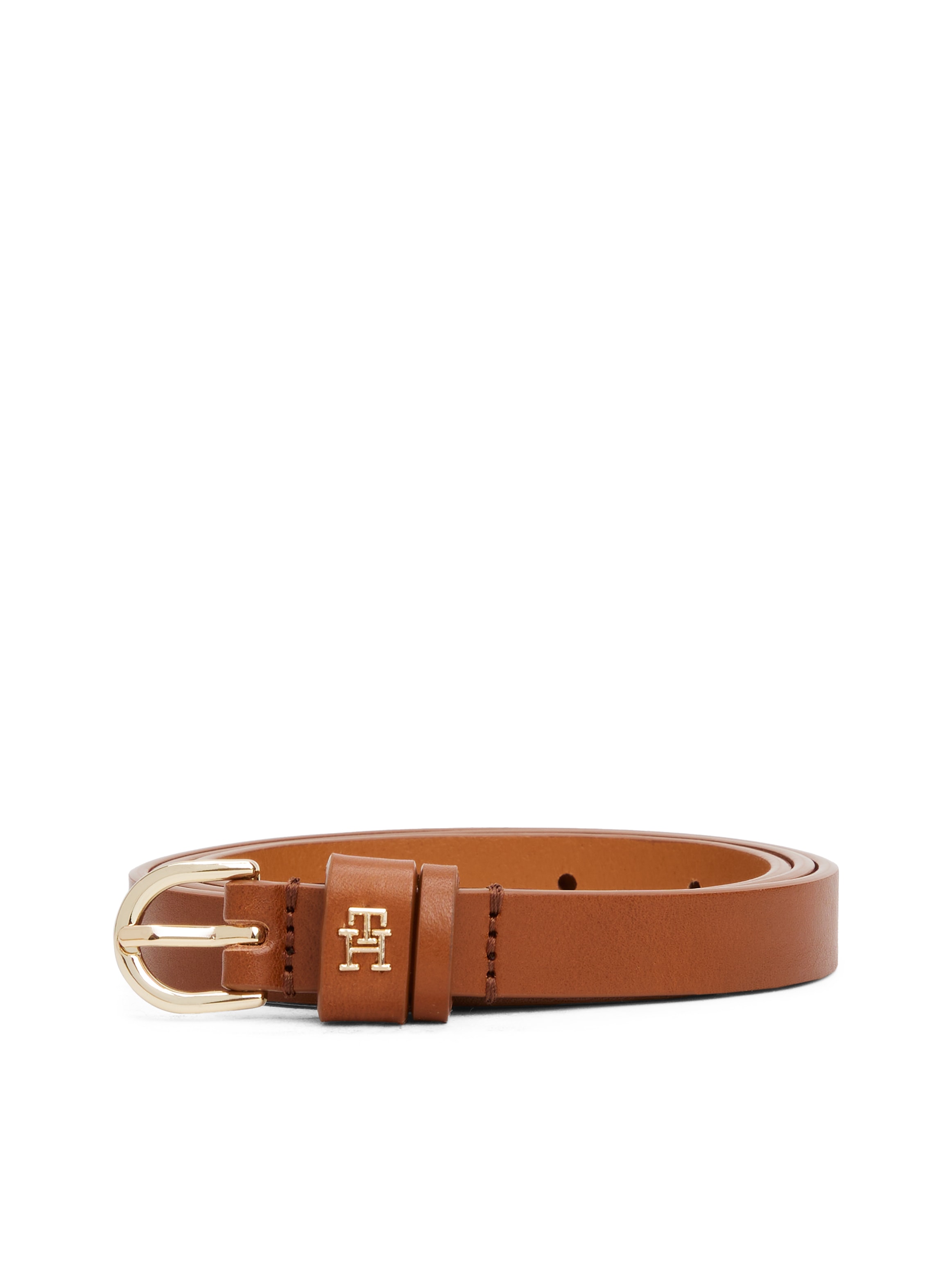 Tommy Hilfiger Ledergürtel »ESSENTIAL EFFORTLESS 1.5« Ovale Einfachdornschließe, Logoemblem