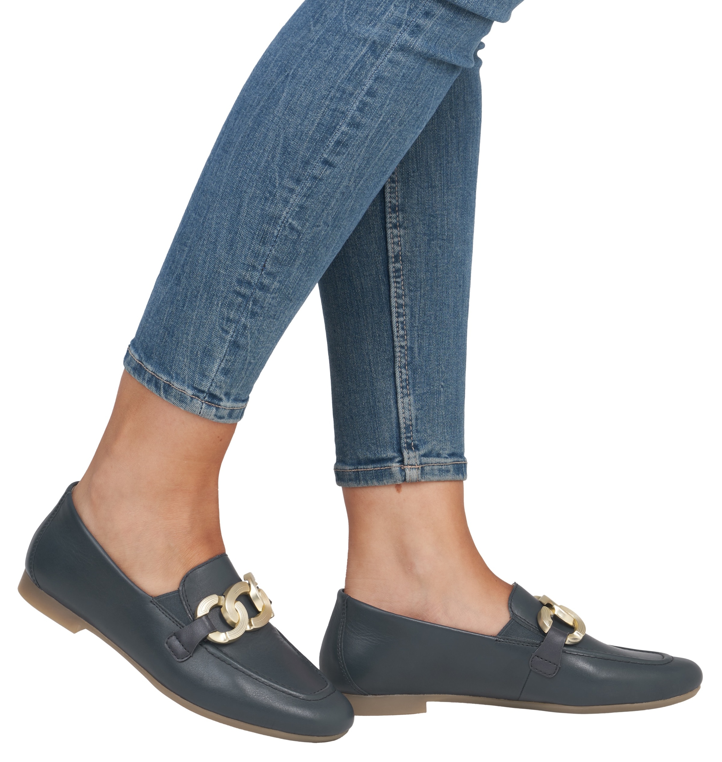 Remonte Loafer, Blockabsatz, Slipper, Businessschuh mit herausnehmbarer Einlage