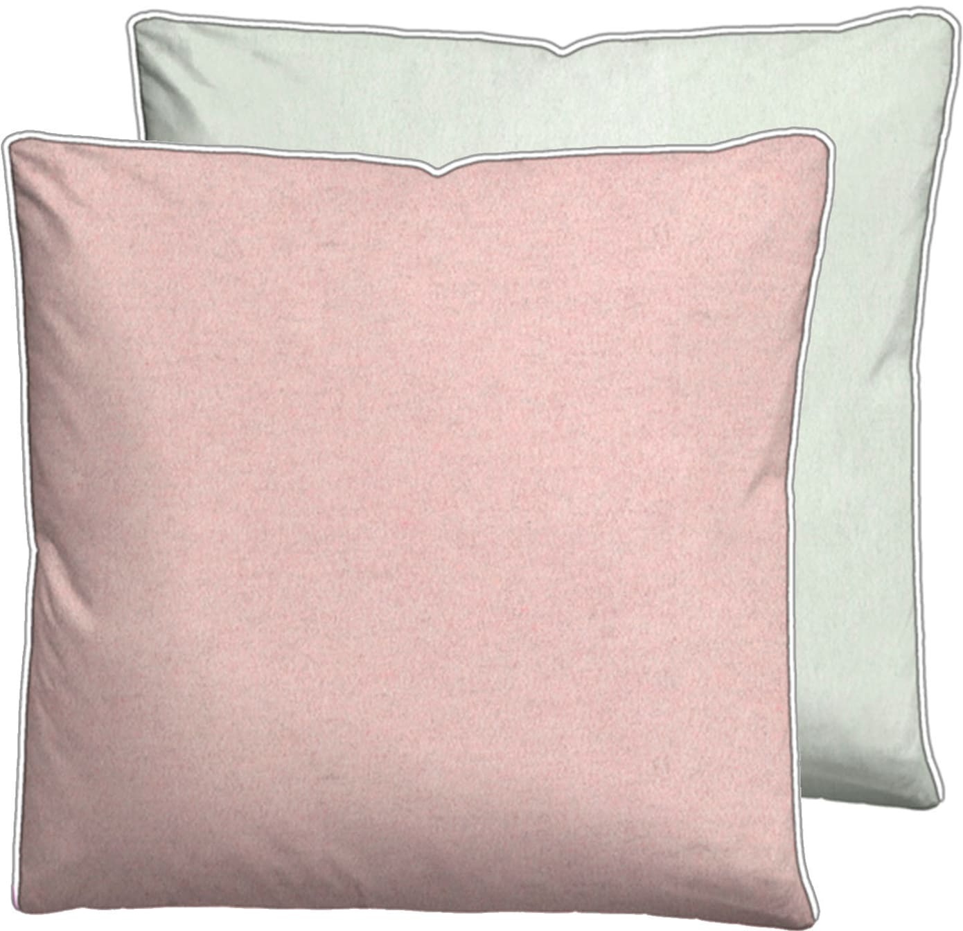 Kissenbezug BIBERNA, B:80cm L:80cm, rosa, Baumwolle, 100% Baumwolle, Kissenbezüge