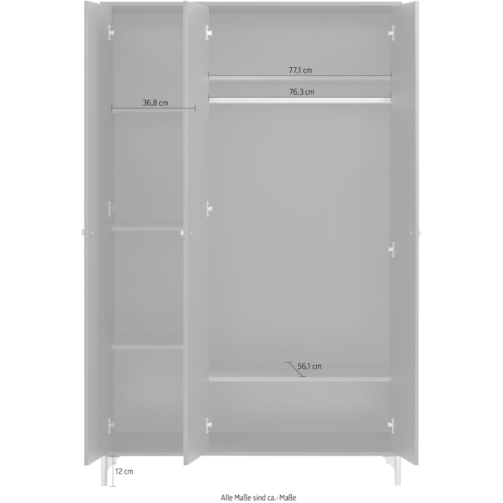 Schildmeyer Kleiderschrank »Alfa Schrank Drehtürenschrank Kleiderkommode Garderobe«