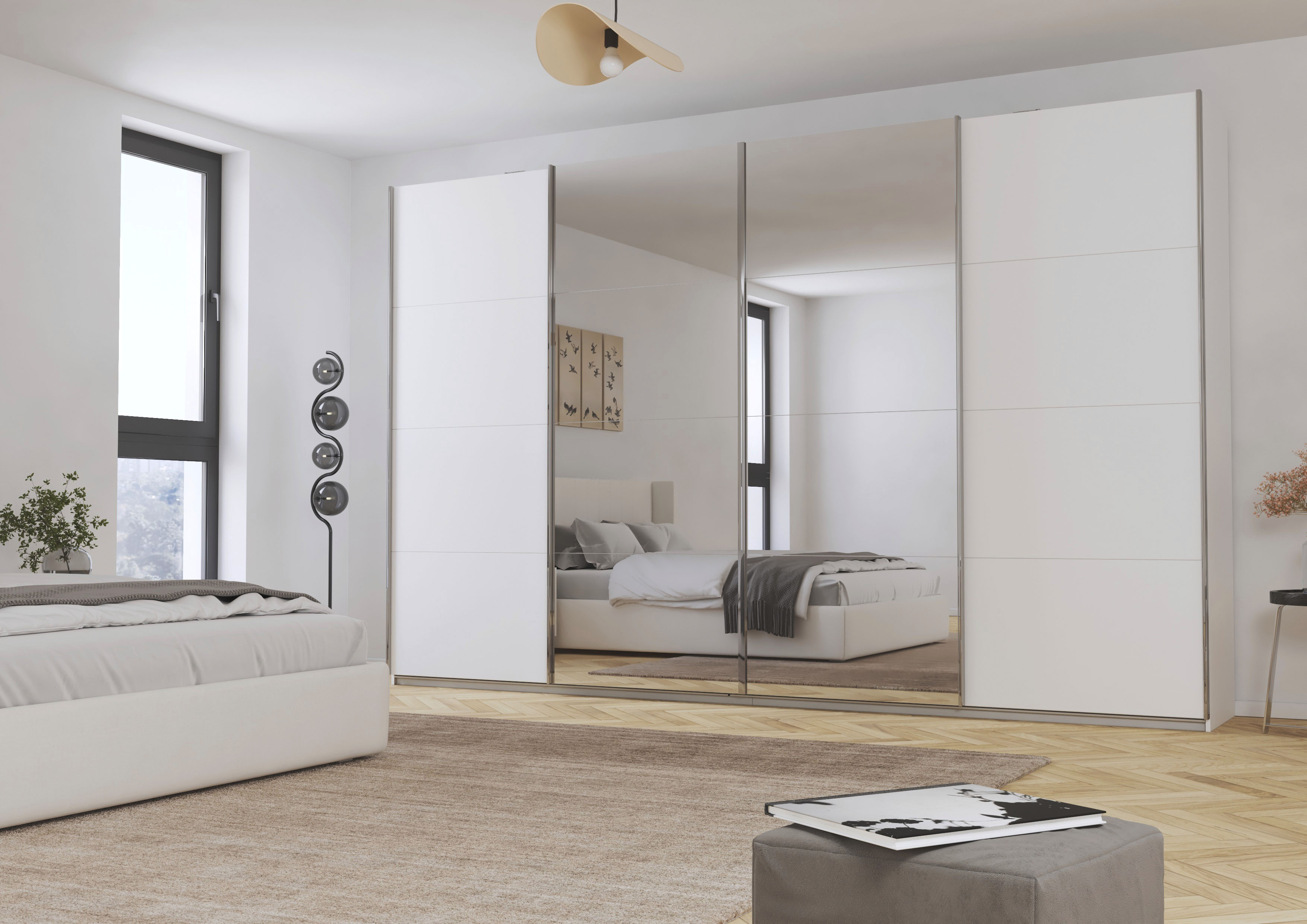 Thumbnail - rauch Schwebetürenschrank "Kleiderschrank Schrank Garderobe Wäscheschrank Ankleide SYNCRONO" Breiten 271/316/361 cm Höhe...