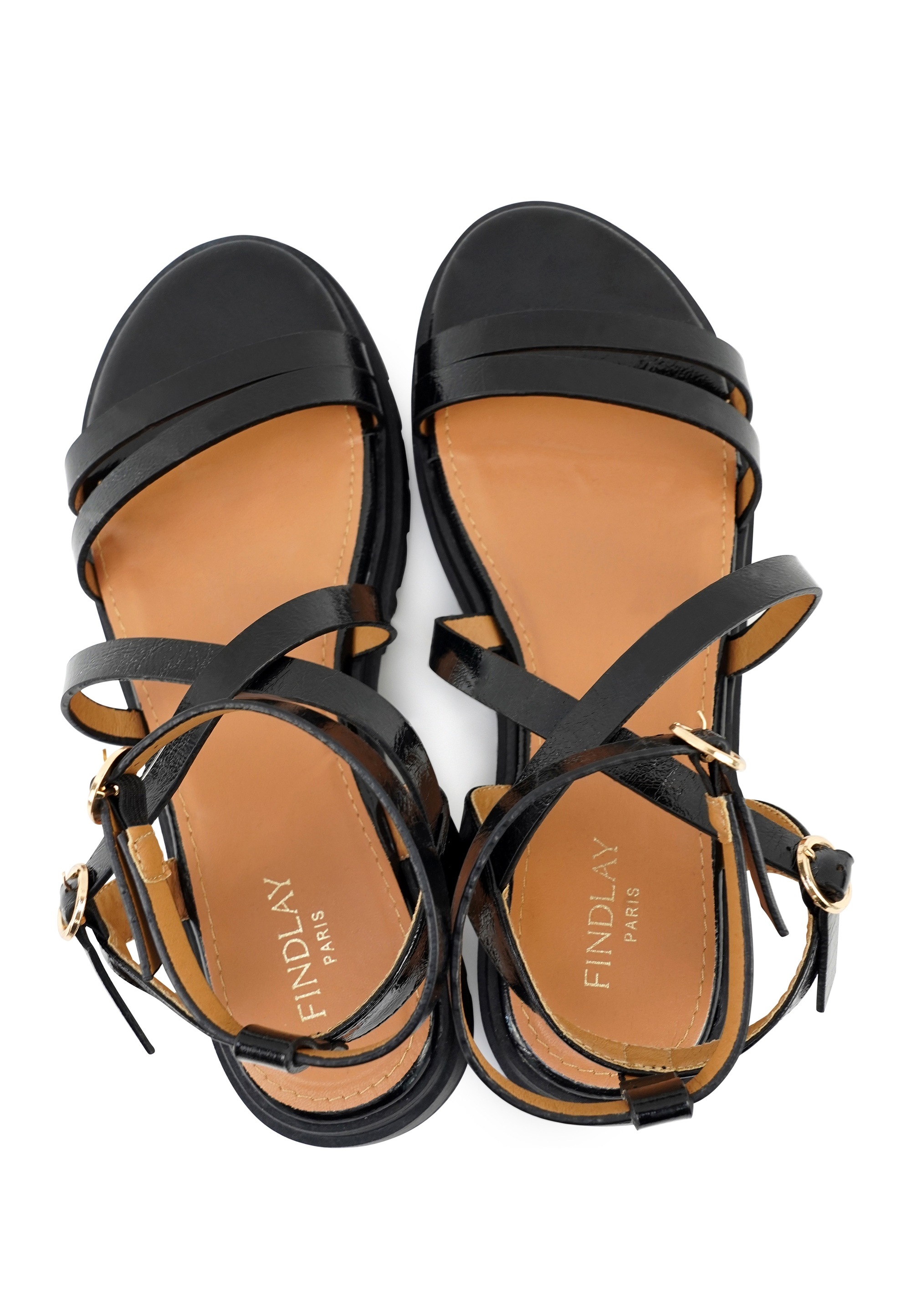 Findlay Sandale »KAIA«  mit Riemchen in Lackoptik