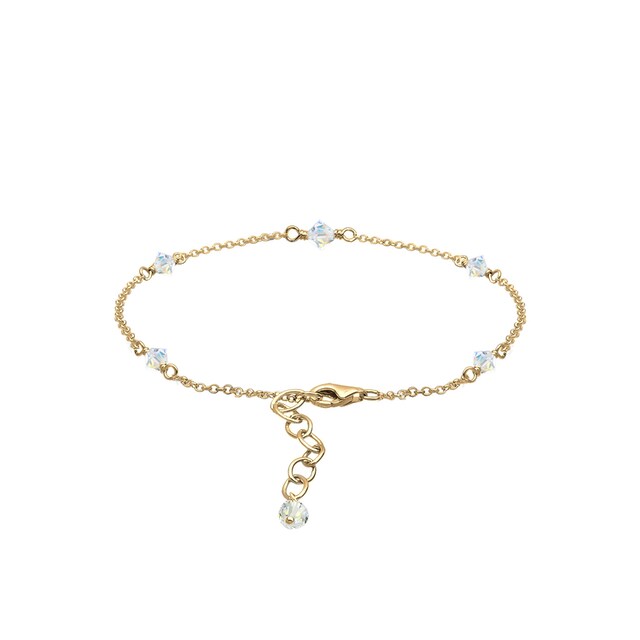 Elli Fußkette »Klassiker Swarovski® Kristalle 925 Silber« online bestellen  | BAUR