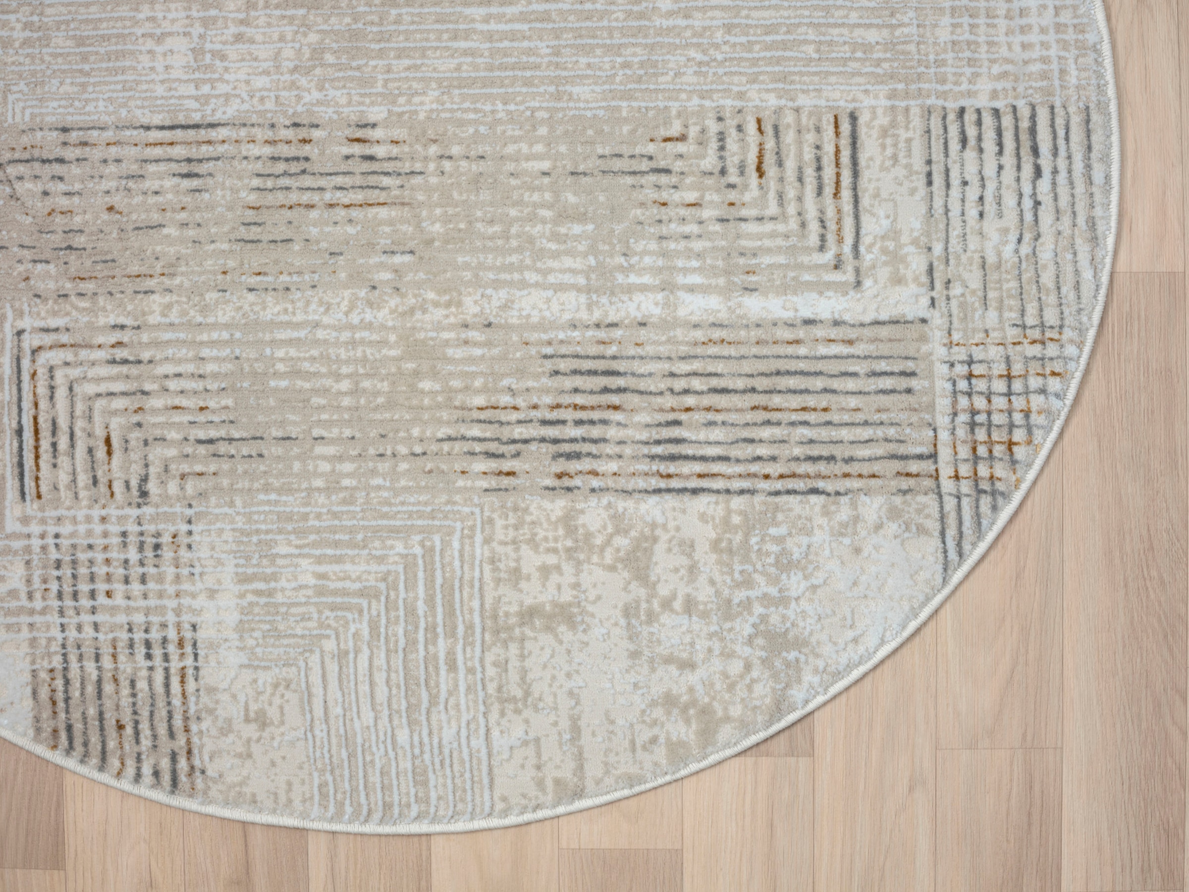 Myflair Möbel & Accessoires Teppich »My Way«, rund, 10 mm Höhe, Kurzflor, Retro-Design, besonders weich durch Microfaser