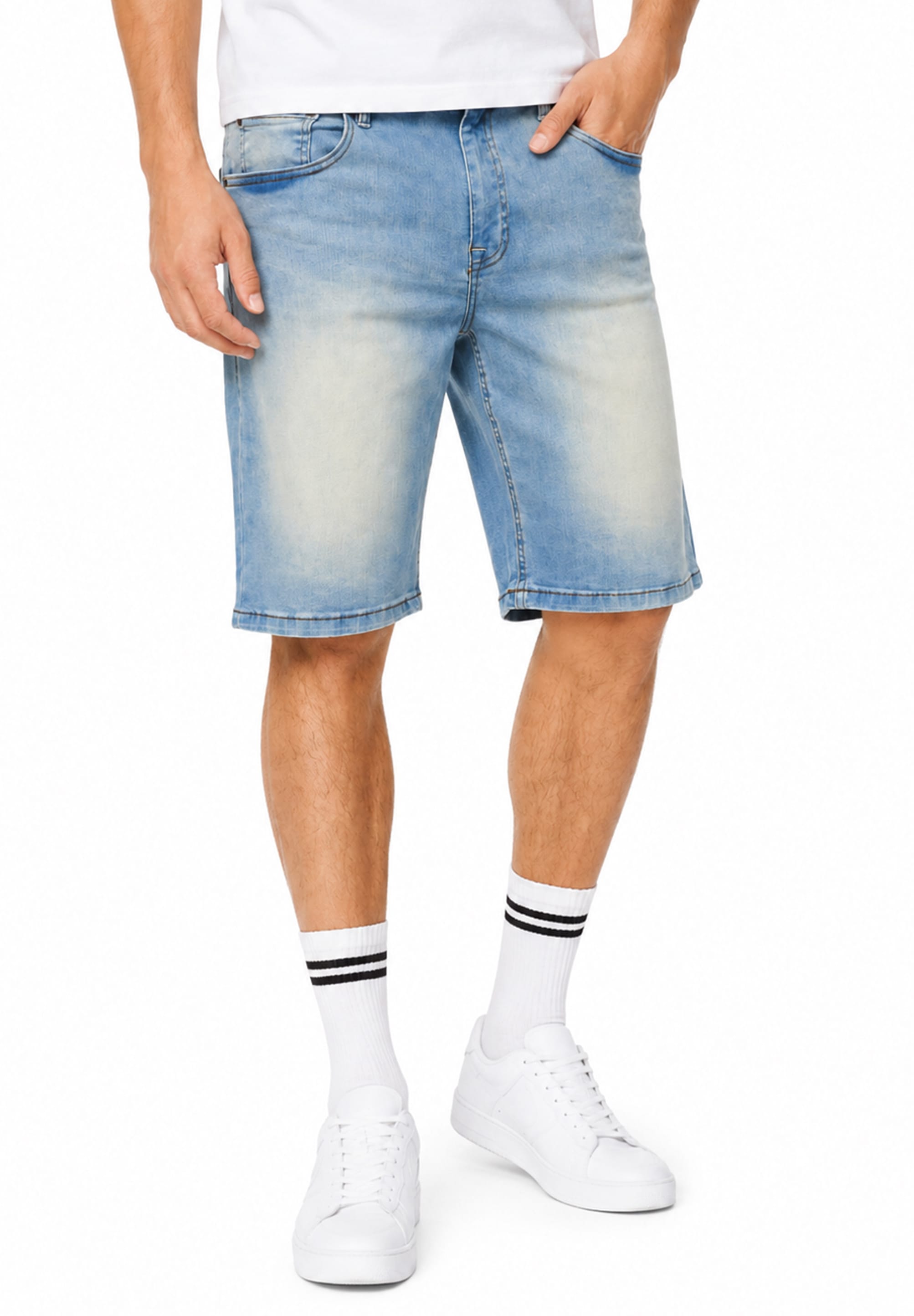 SOULSTAR Shorts »im Baggy-Fit aus 100% Baumwolle für Herren«  Sommer-Shorts Bermuda für Männer mit Elasthan