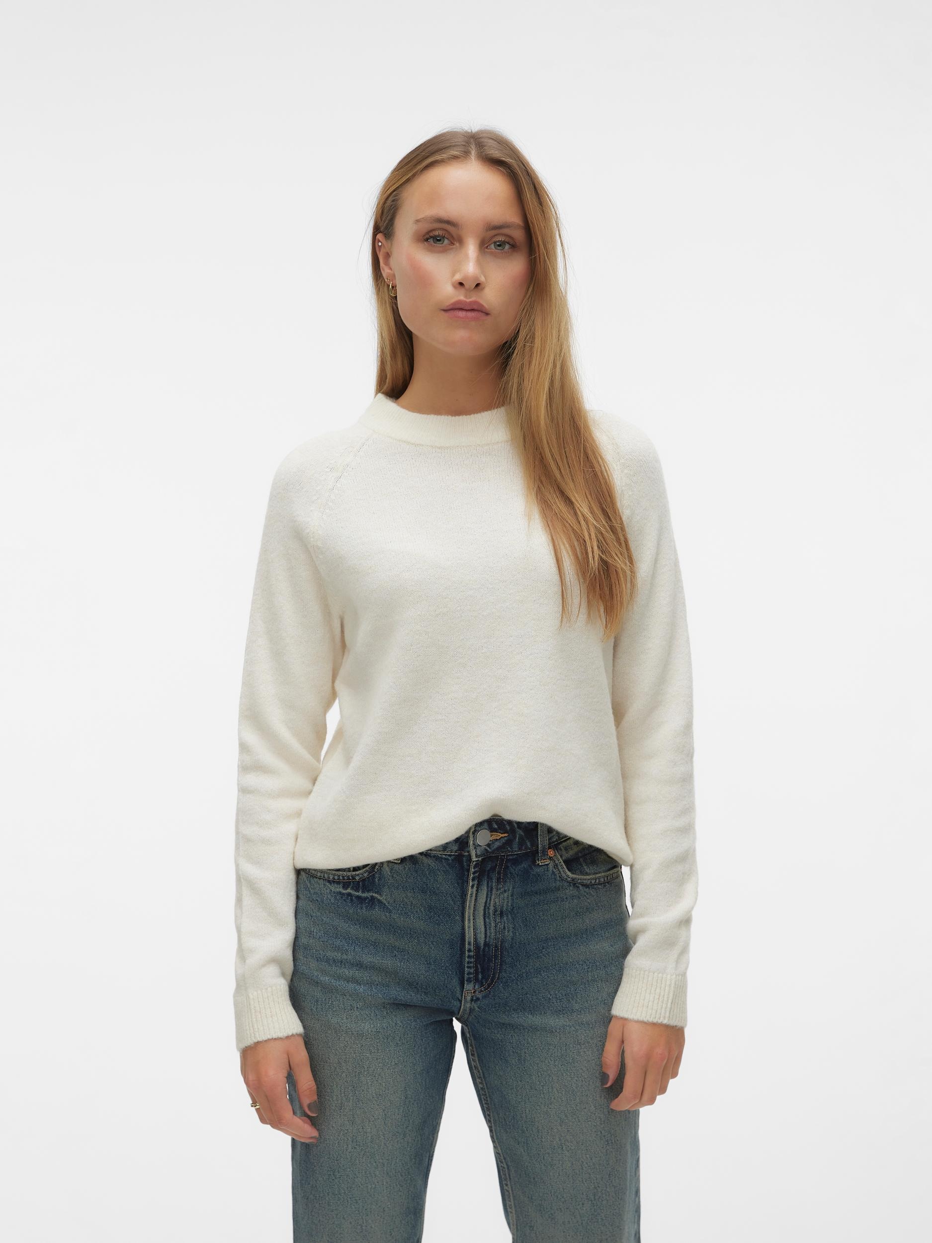 Vero Moda Rundhalspullover "VMFILUCA LS O-NECK PULLOVER GA NOOS"