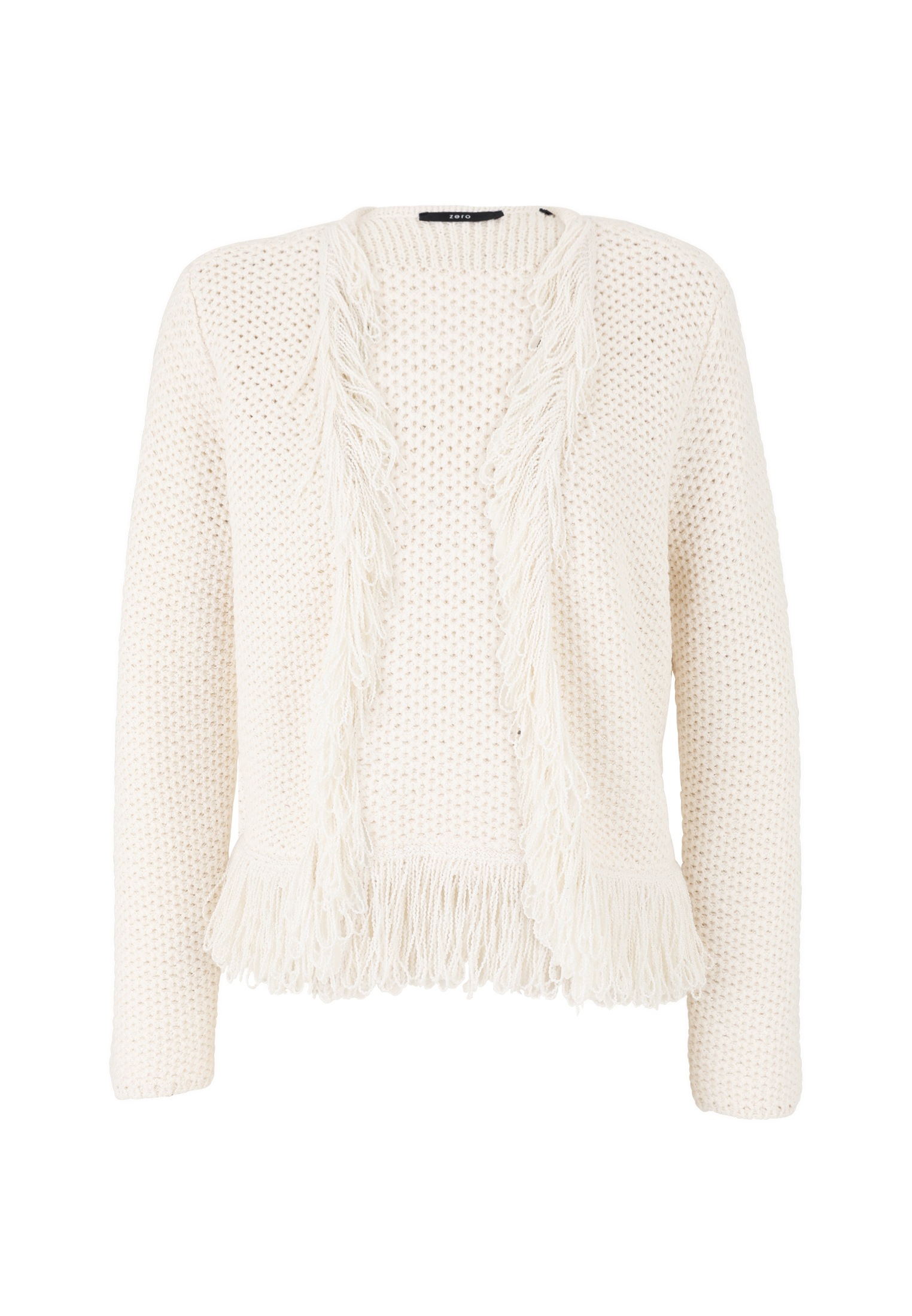 Zero Strickjacke »zero Damen Strickjacke mit Fransen«, Fransen