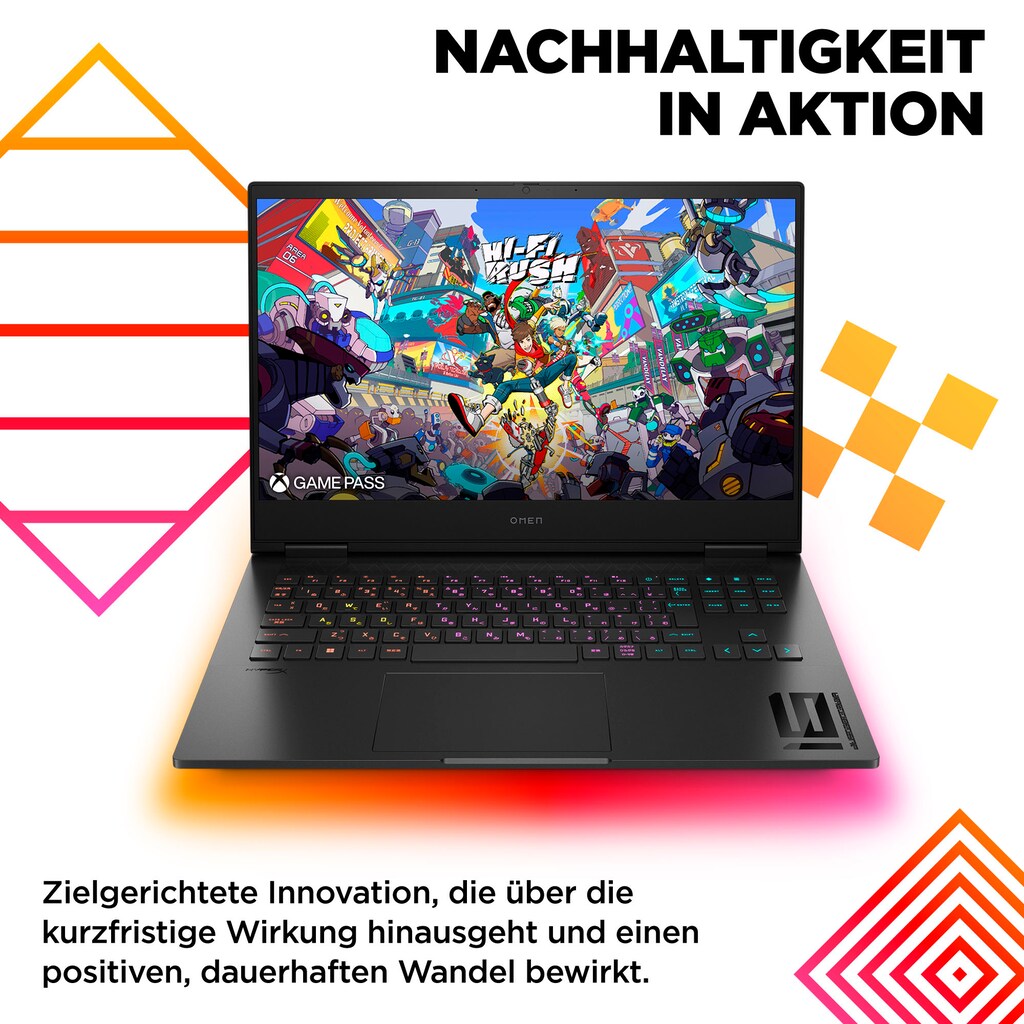 HP Gaming-Notebook »16-wf1286ng«, 40,89 cm, / 16,1 Zoll, Intel, Core i9, GeForce RTX 4080, 1000 GB SSD