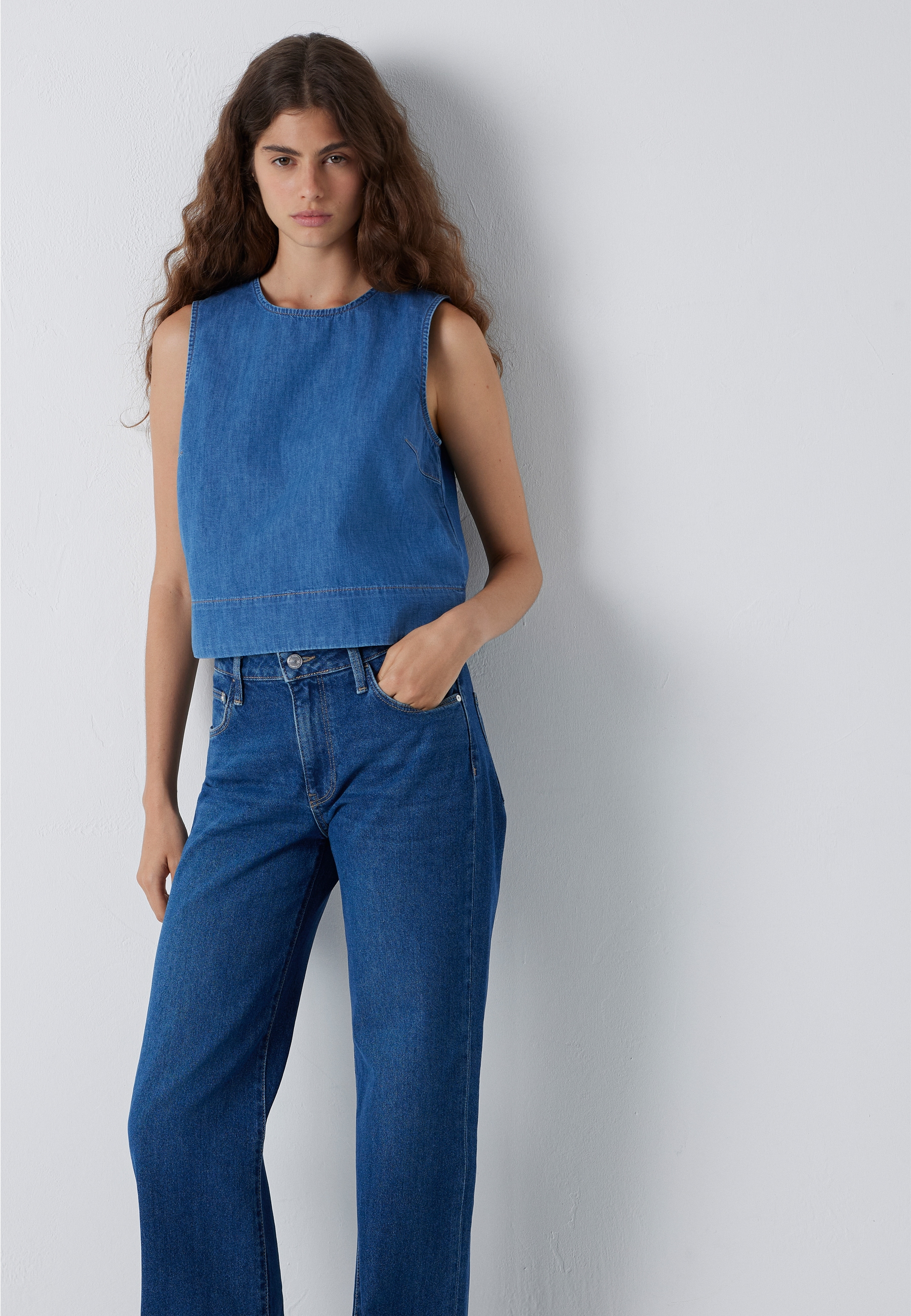 Mavi Schlupfbluse »TILLY« Sleeveless Denim Top