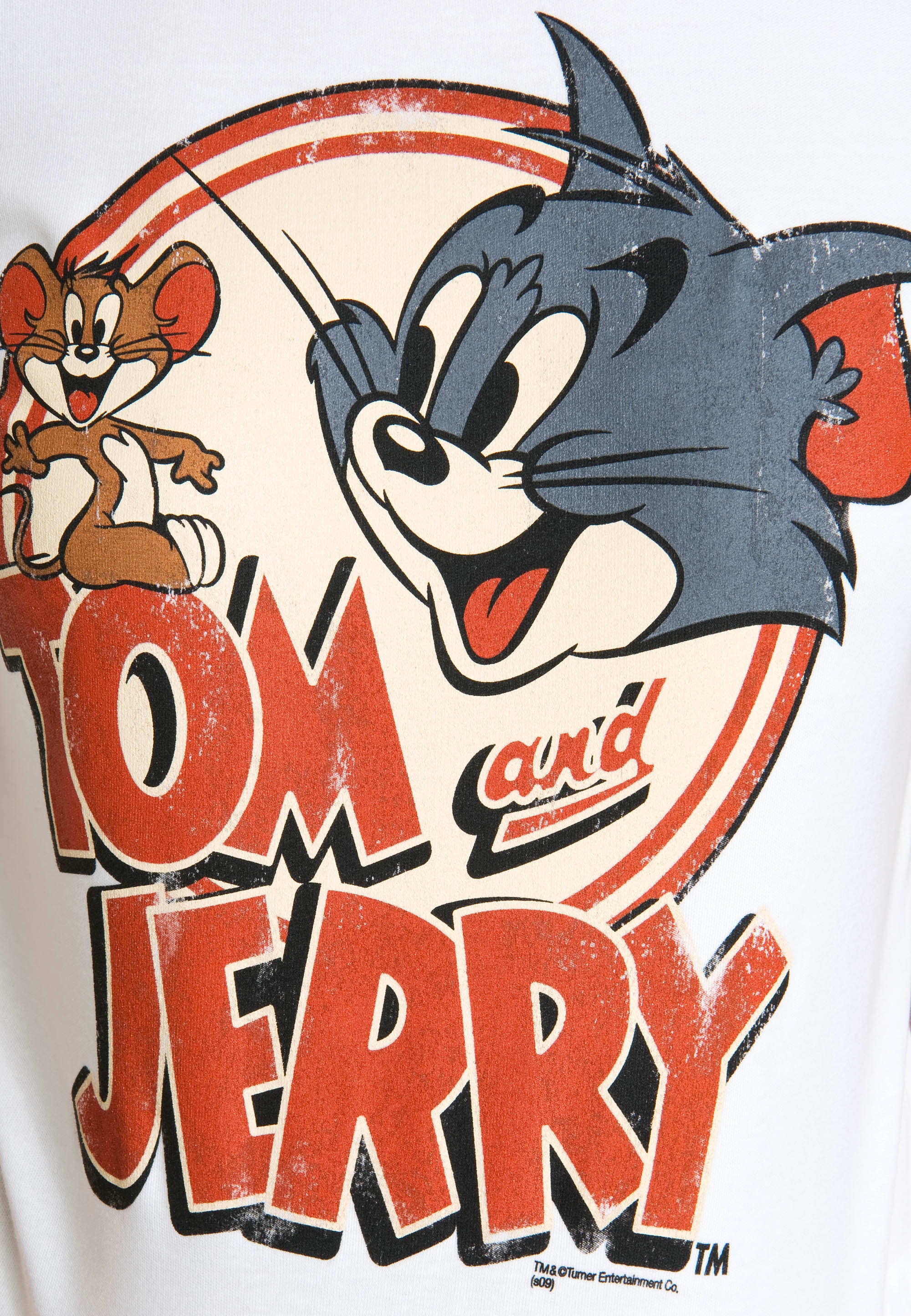 LOGOSHIRT T-Shirt »Tom & Jerry-Logo«, mit lizenziertem Originaldesign