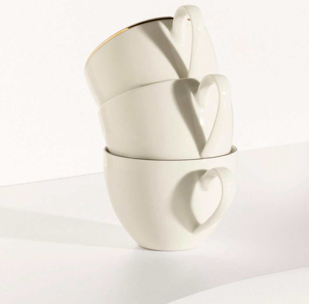 Thumbnail - Seltmann Weiden Kaffeeservice "Savona" 6x Tassen 0,27 l, 6x Untertassen 16 cm & 6x Frühstücksteller 22,6 cm