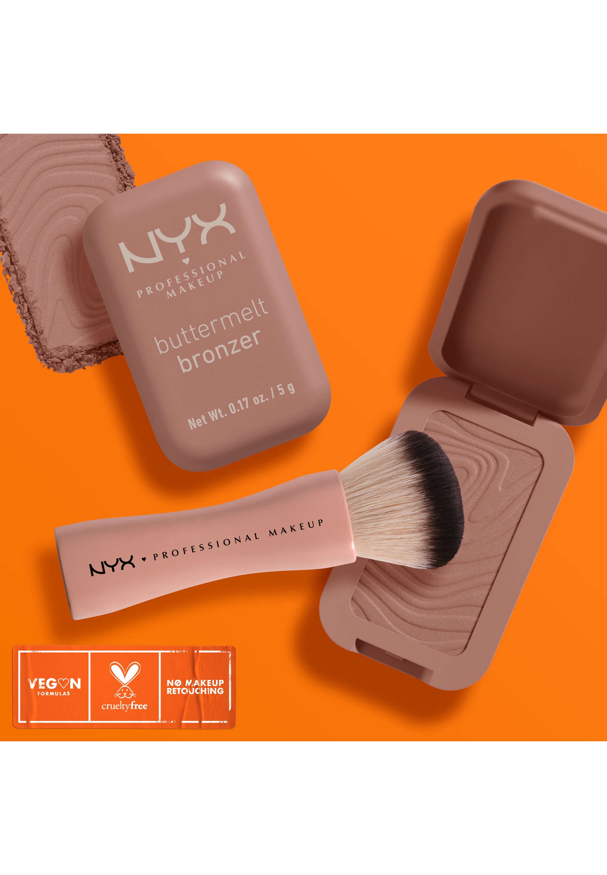 NYX PROFESSIONAL MAKEUP Bronzer »BUTTERMELT BRONZE BRONZER« für einen natürlichen Glow, der den ganzen Tag lang hält