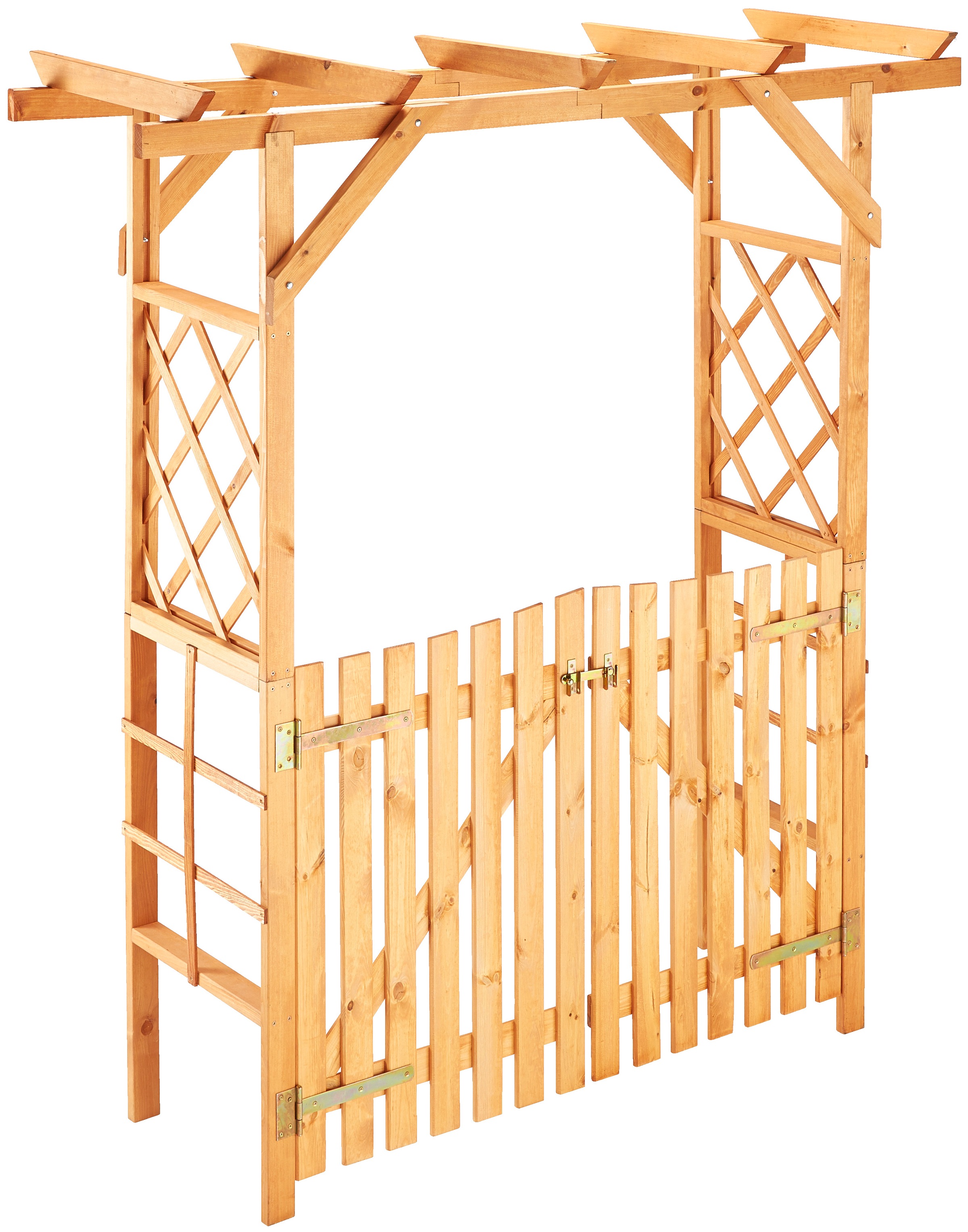 promadino Rosenbogen "Pergola Ben", (Set), BxTxH: 200x65x208 cm, mit Türen günstig online kaufen