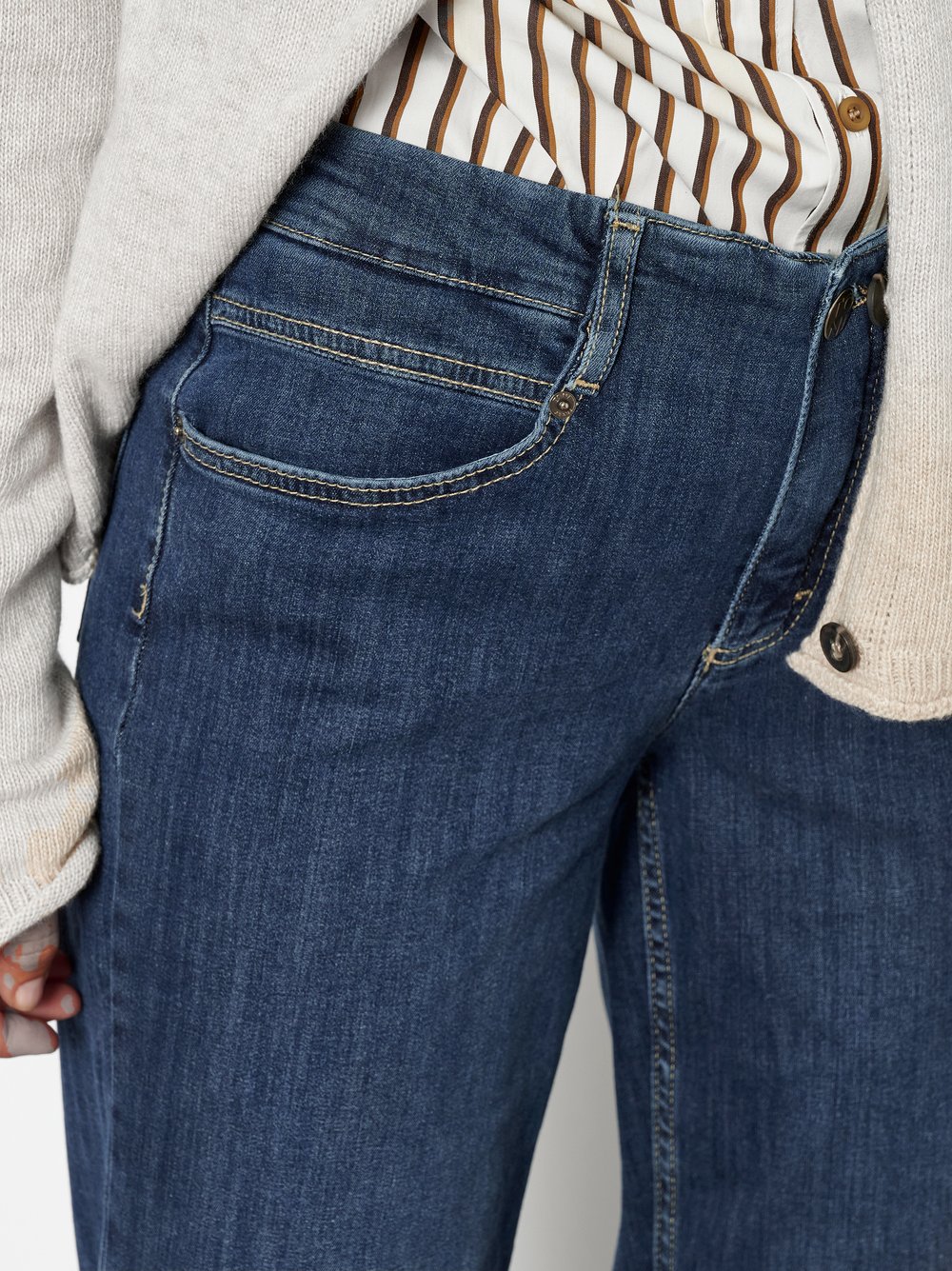 TONI High-waist-Jeans "Liv New Wide" mit Stretch