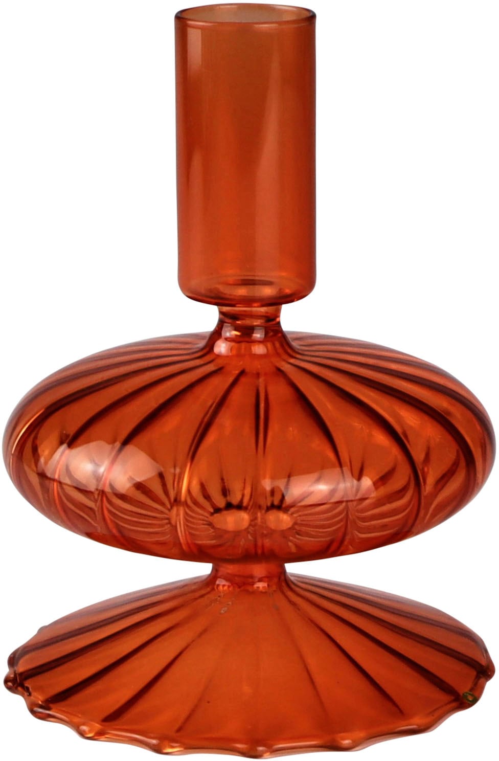 AM Design Kerzenleuchter "aus Glas" Stabkerzenhalter, Höhe ca. 10 cm günstig online kaufen