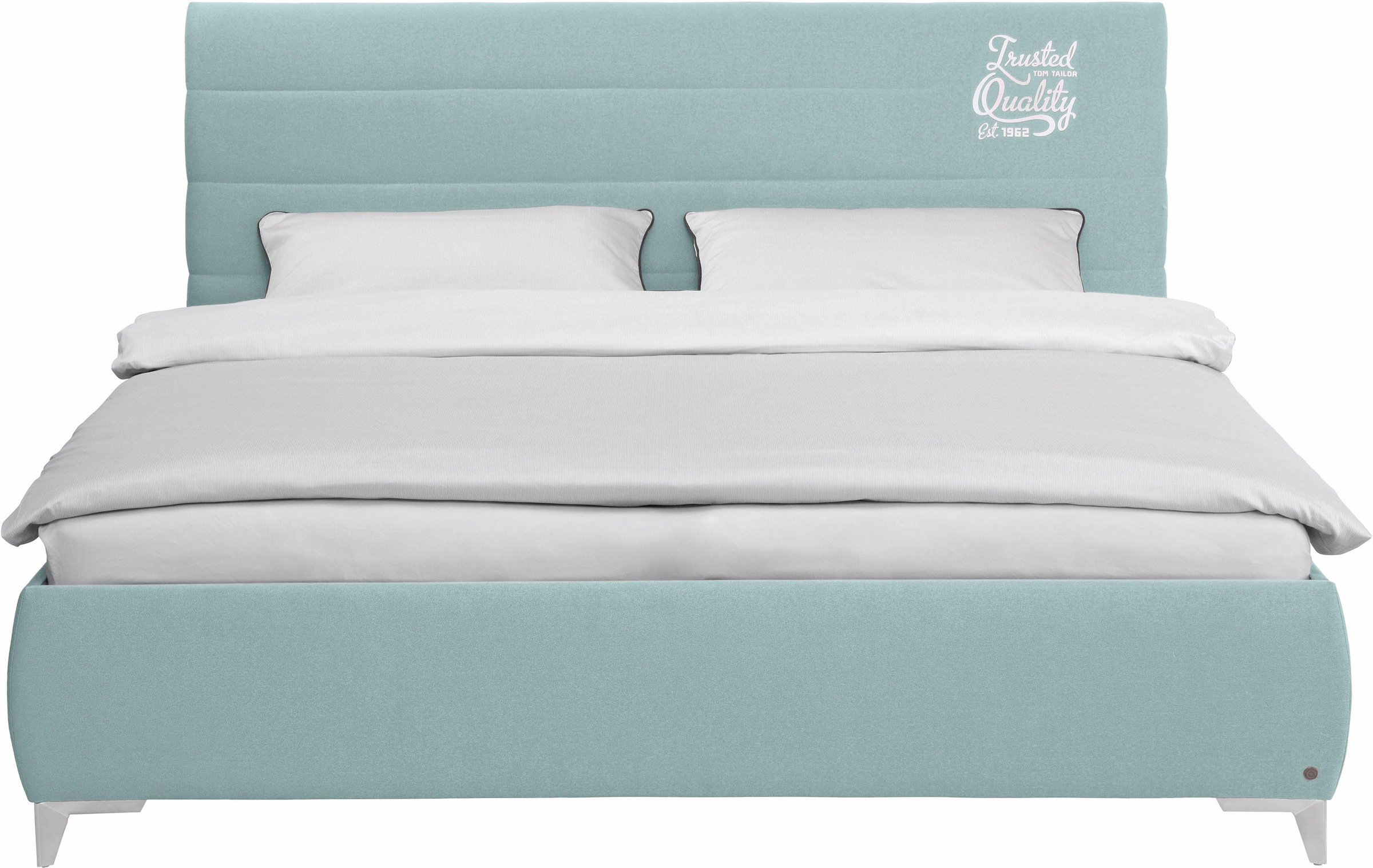 TOM TAILOR Polsterbett »SOFT LINES BED«, mit geschwungenem Kopfteil mit horizontaler Steppung