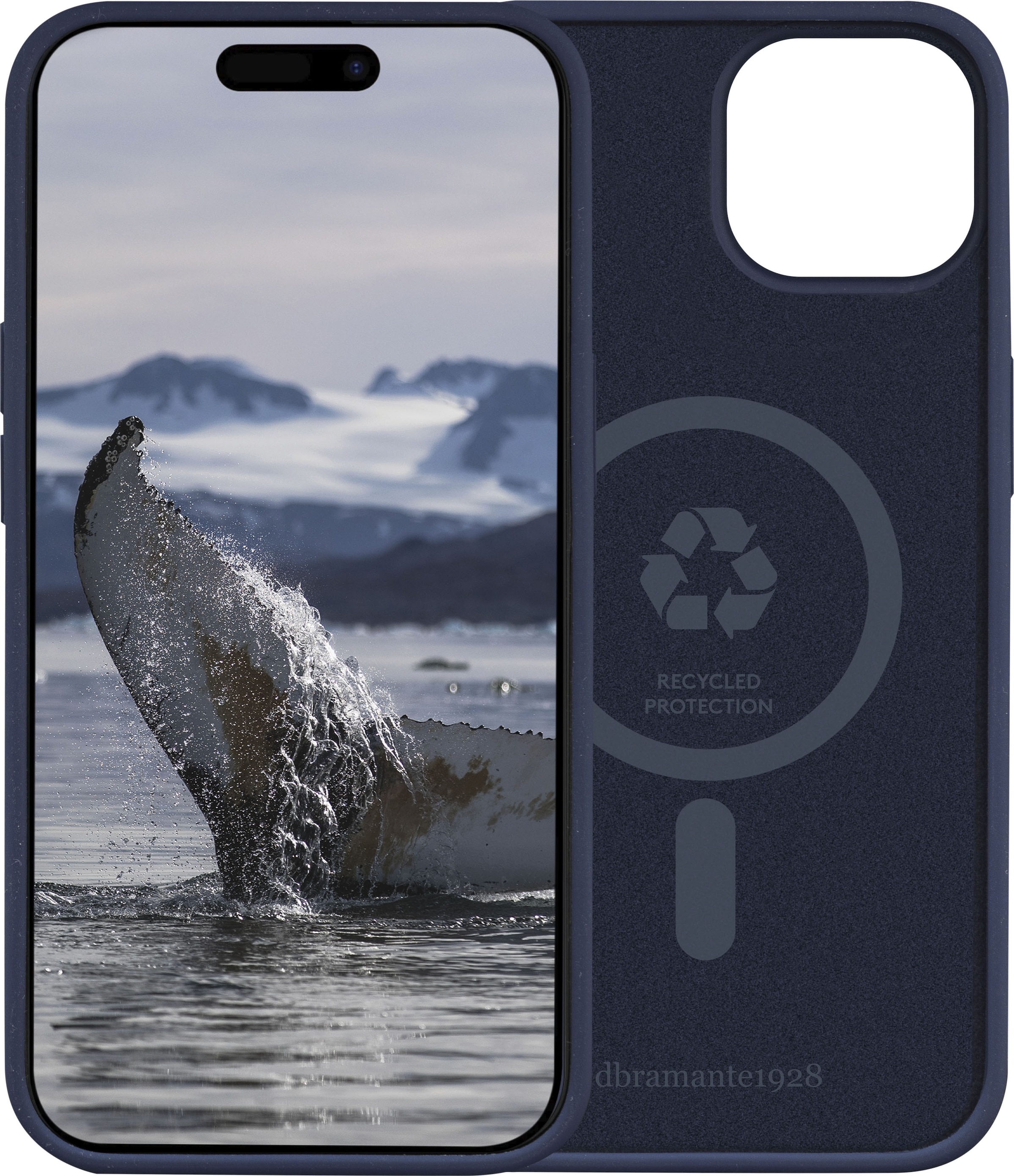 DBRAMANTE1928 Smartphone-Hülle "Monaco MagSafe iPhone 15", Apple iPhone 15, blau, Hüllen