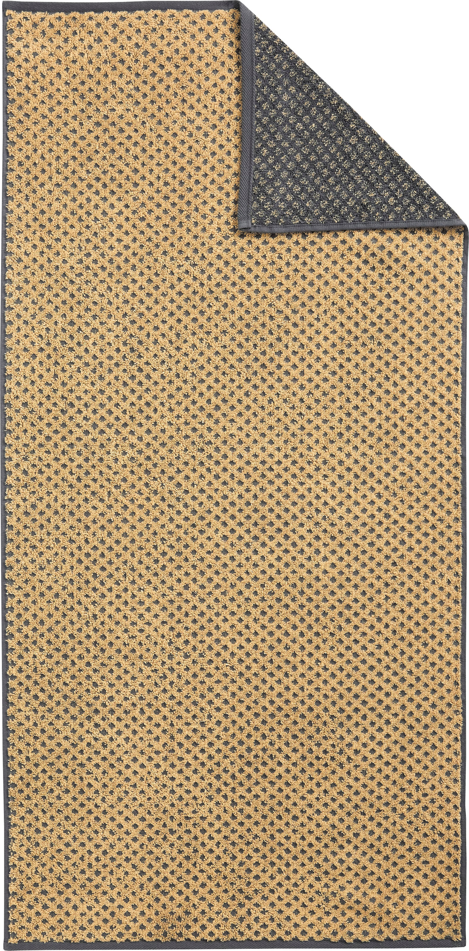 Dyckhoff Handtuch Set »Golden Shades Rhombus«, 3 tlg., Walkfrottier, 2 Handtücher (50x100 cm), 1 Badetuch (70x140 cm)