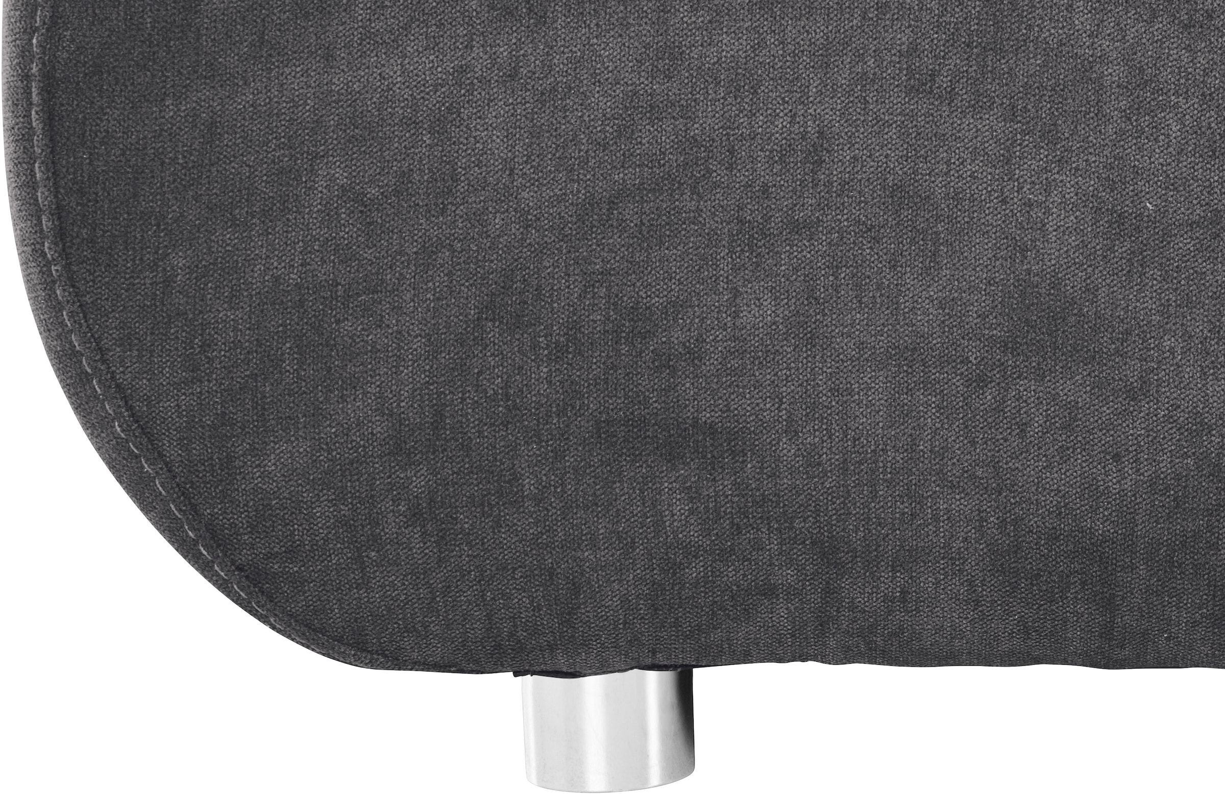 INOSIGN Ecksofa »Imola, elegant und modern, aktuelle Steppung im Sitz, bequem, L-Form«, frei im Raum stellbar, wahlweise mit Bettfunktion und Bettkasten