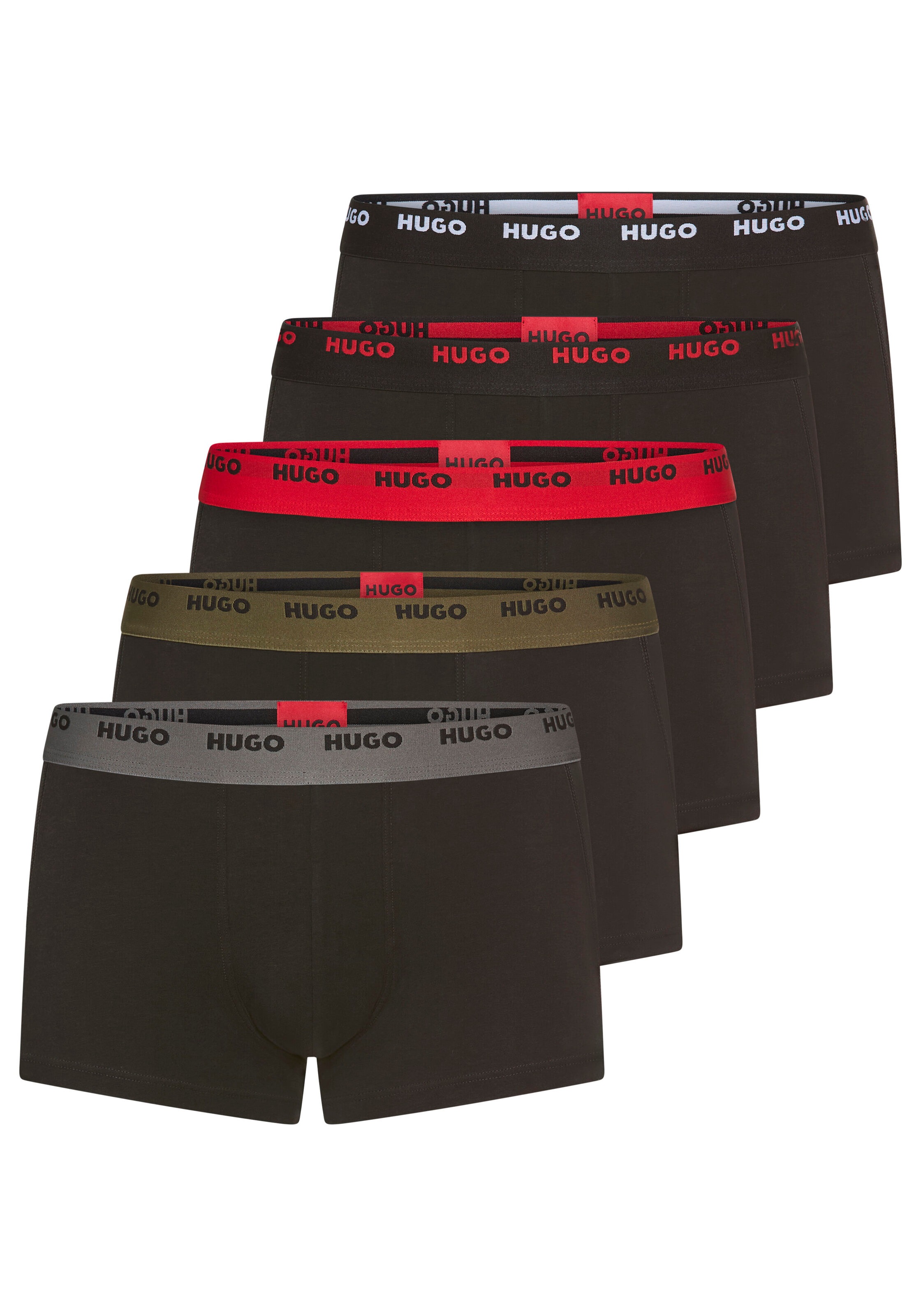 HUGO Underwear Trunk "FIVE PACK" Packung, 5er-Pack, 5 Stk. mit HUGO Schrift günstig online kaufen