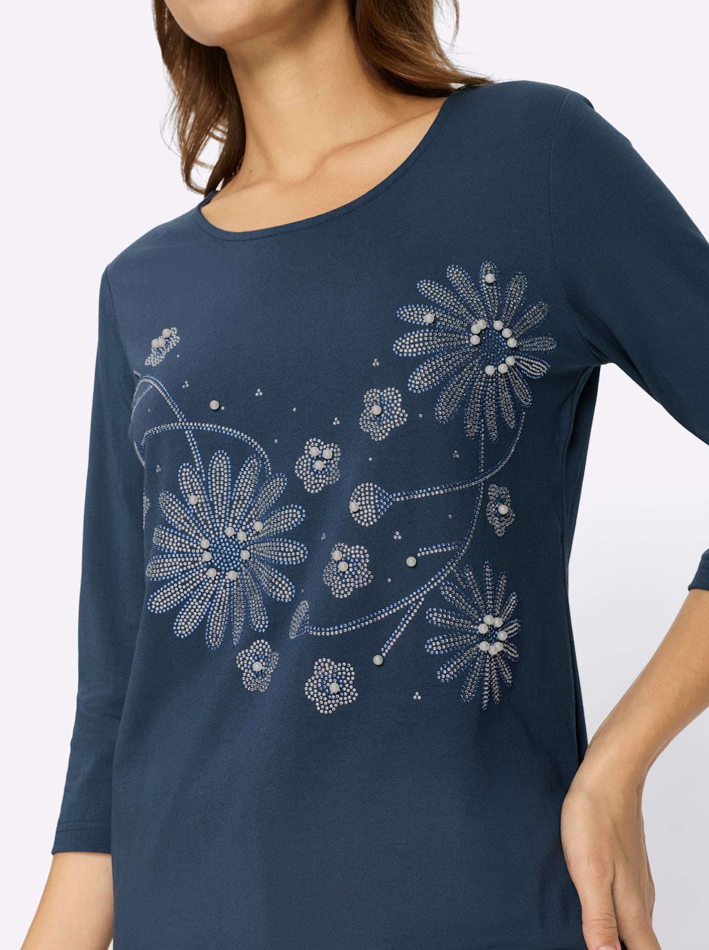 Lady 3/4-Arm-Shirt »Rundhals-Shirt« 1 tlg.