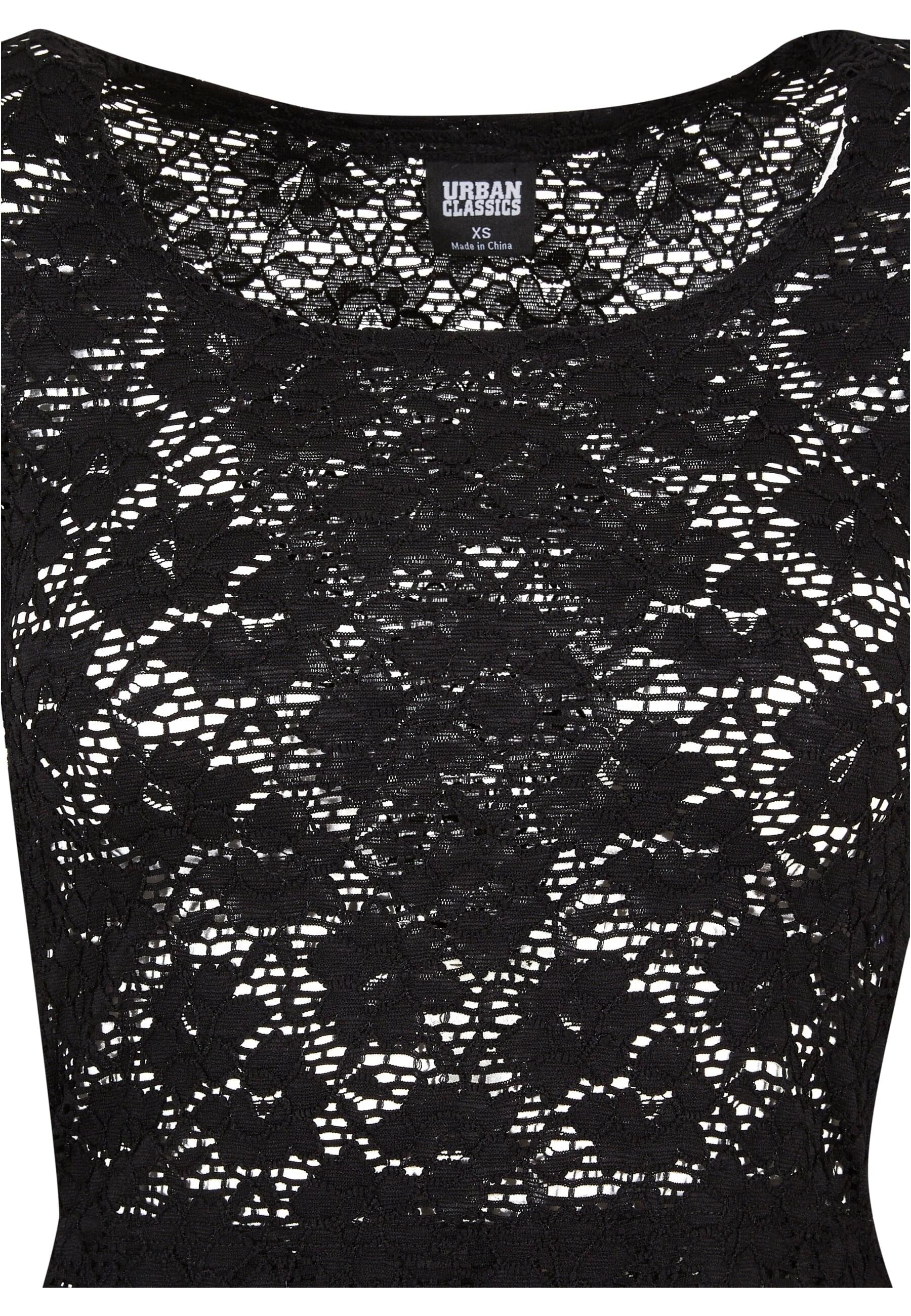 URBAN CLASSICS Longsleeve »Urban Classics Damen Ladies Cropped Lace Longsleeve«, (1 tlg.)