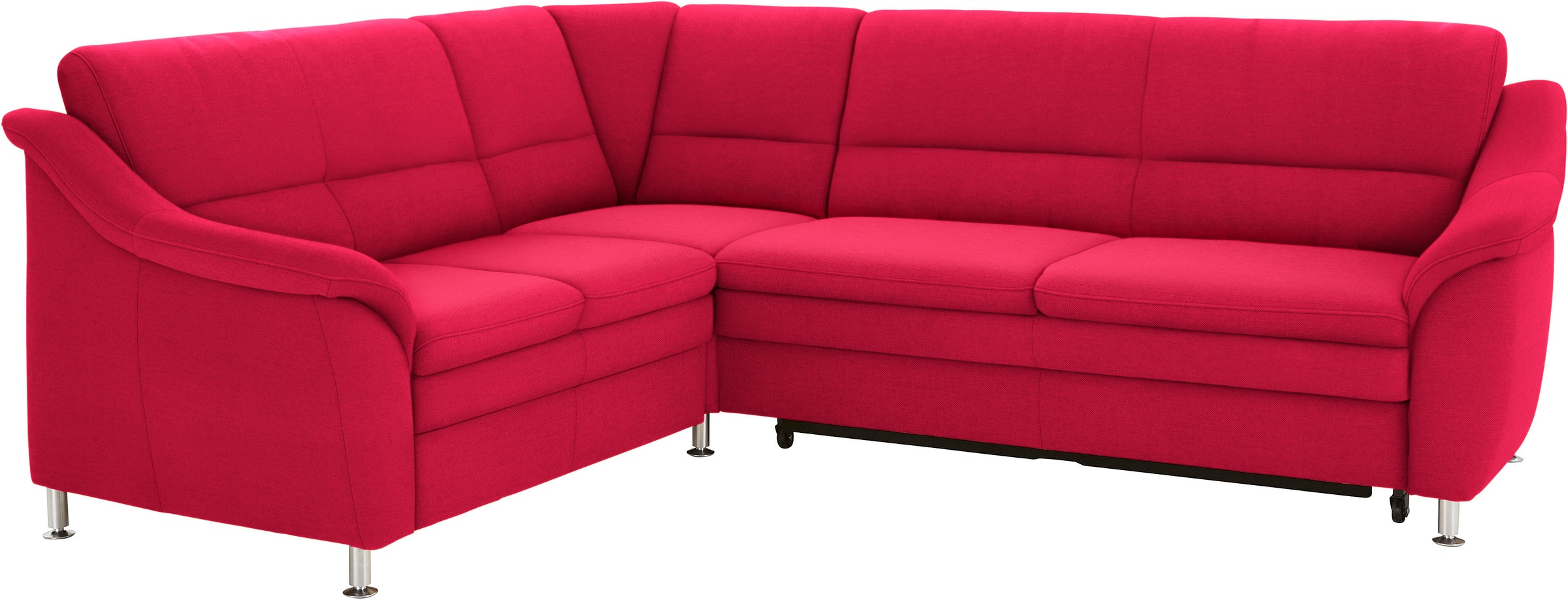 sit&more Ecksofa »Cardoso L-Form«, mit Federkern, wahlweise mit Bettfunktion und Schubkasten