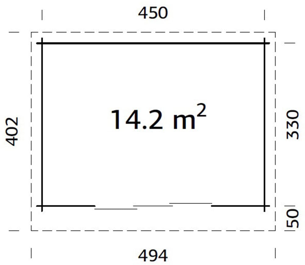 Palmako Gartenhaus »Lea 14,2 m², Slide Plus«