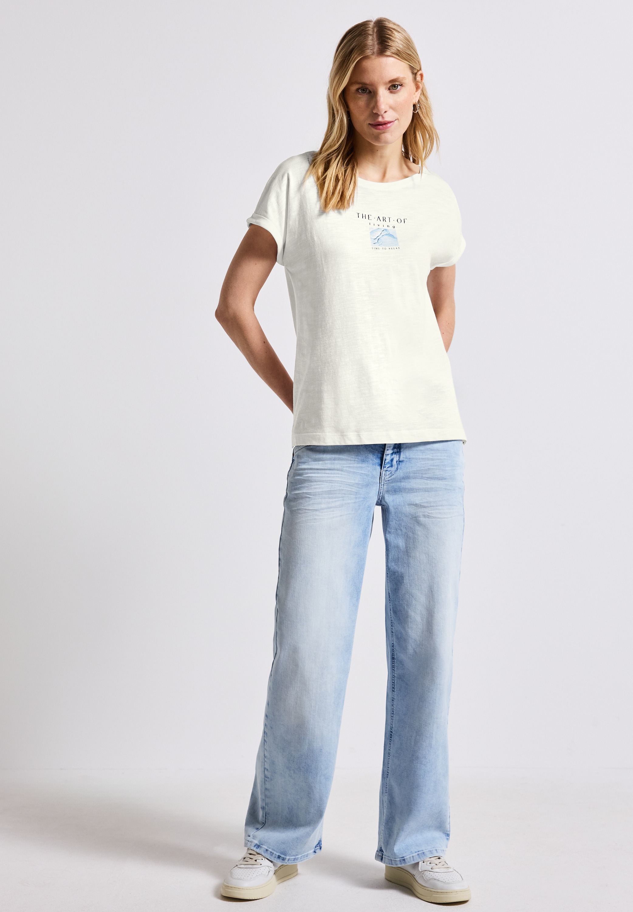 Cecil T-Shirt, im soften Baumwoll-Mix