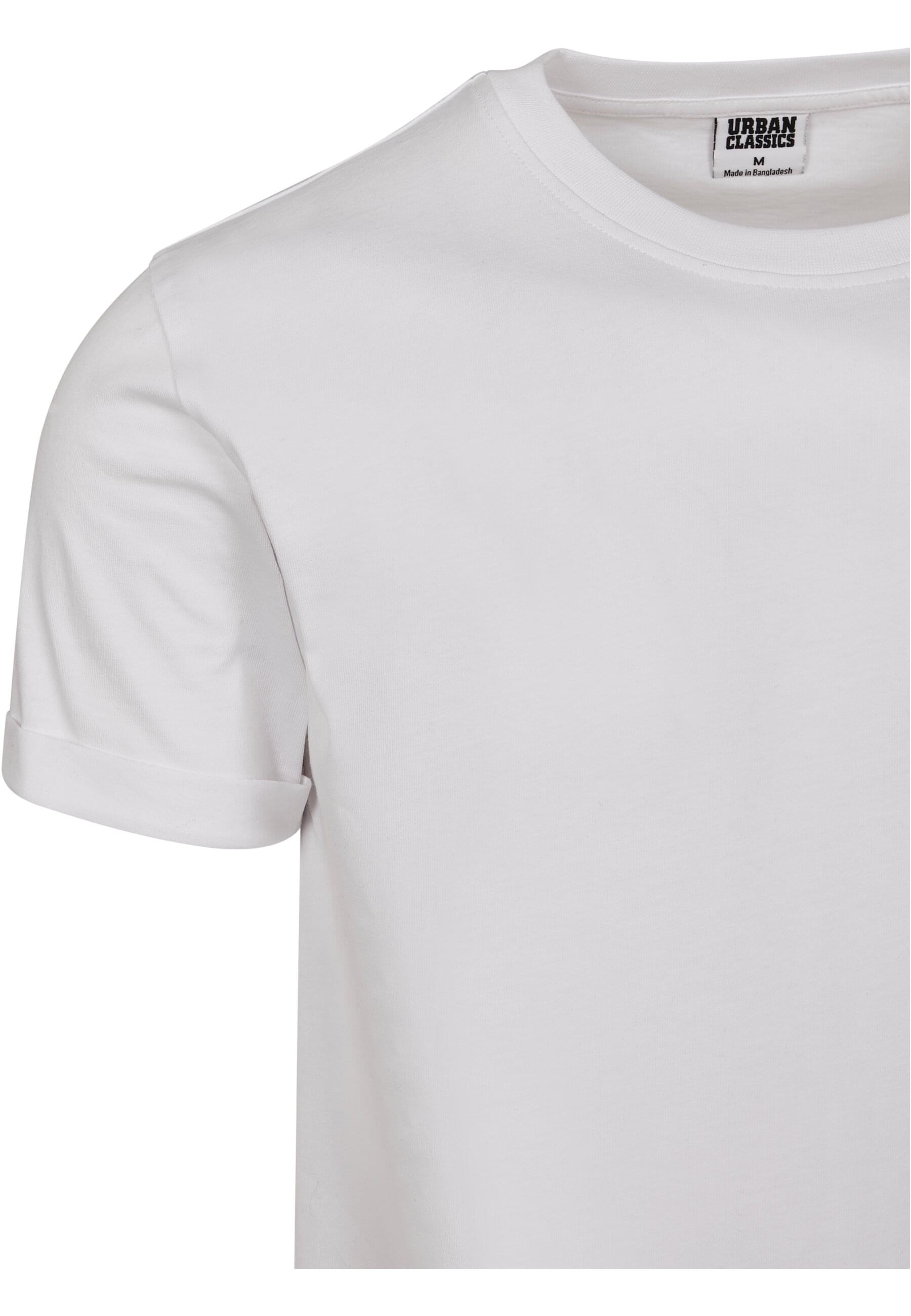 URBAN CLASSICS T-Shirt »Urban Classics Herren Short Shaped Turn Up Tee«, (1 tlg.)