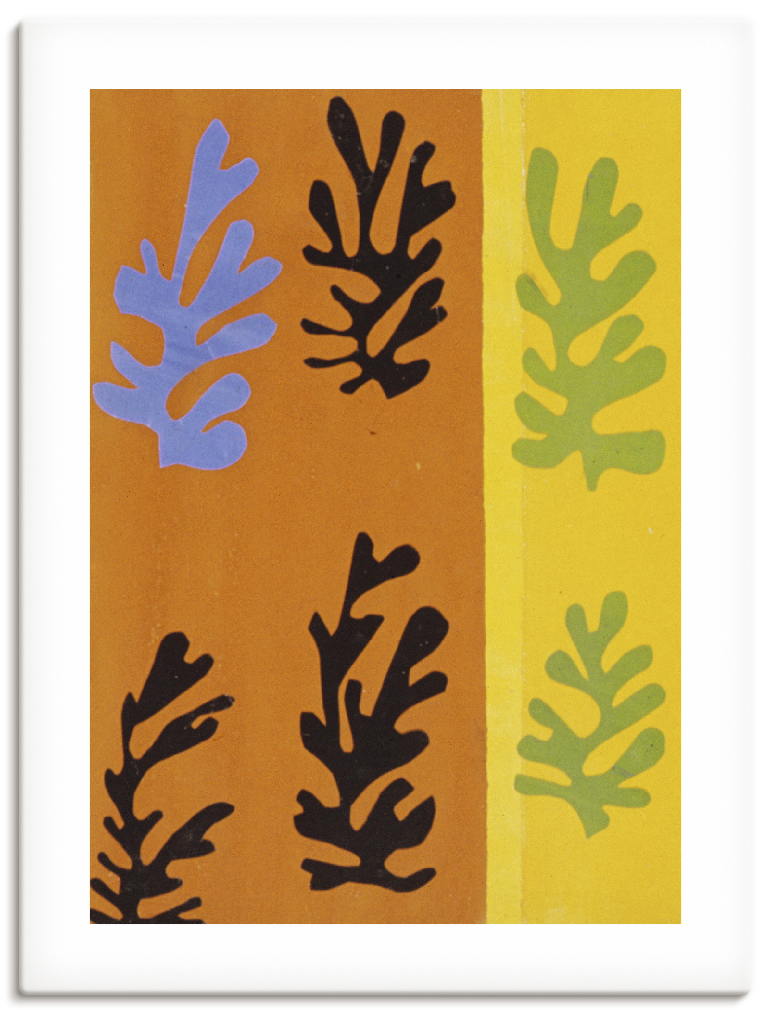 Artland "Komposition (Der Samt). 1947" Gegenstandslos 1 Stk. tlg. als Alubild, Leinwandbild, Poster, Wandaufkleber in verschied. Größen