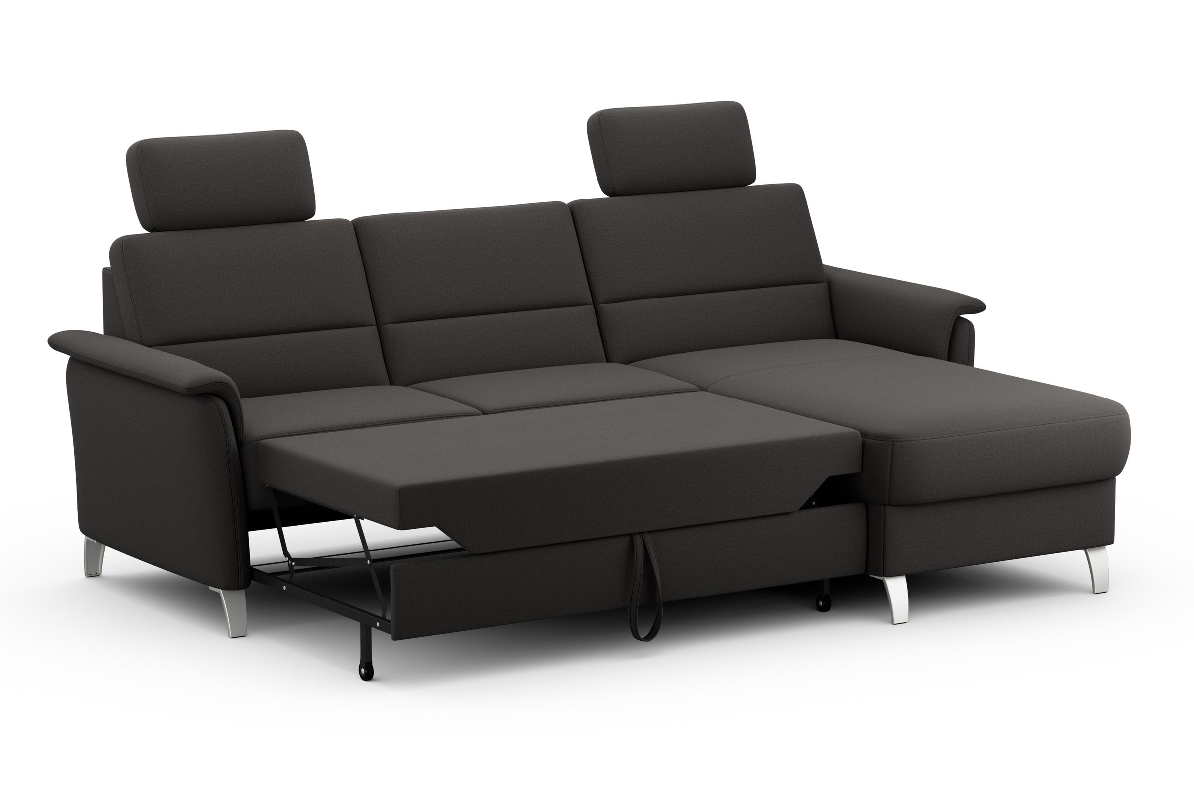 sit&more Ecksofa »Palmera L-Form«, Federkern, wahlweise mit Bettfunktion und mit/ohne Stauraum