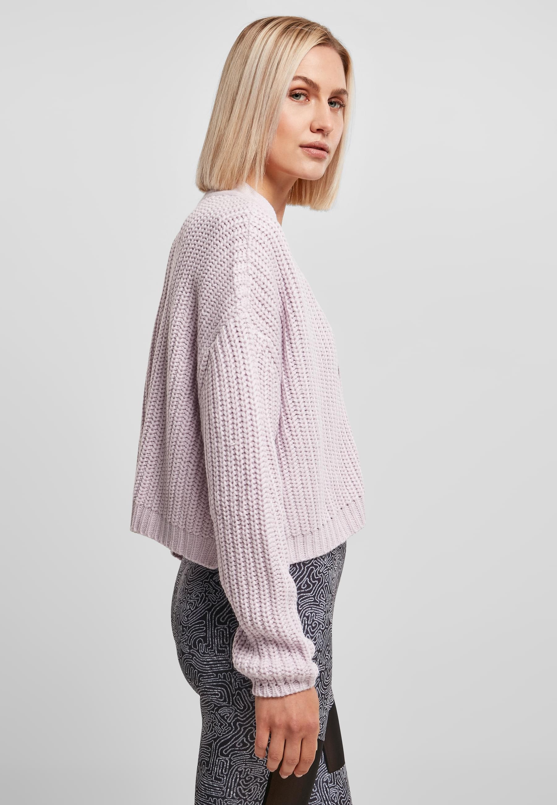 URBAN CLASSICS Cardigan »Urban Classics Damen Ladies Oversized Cardigan«