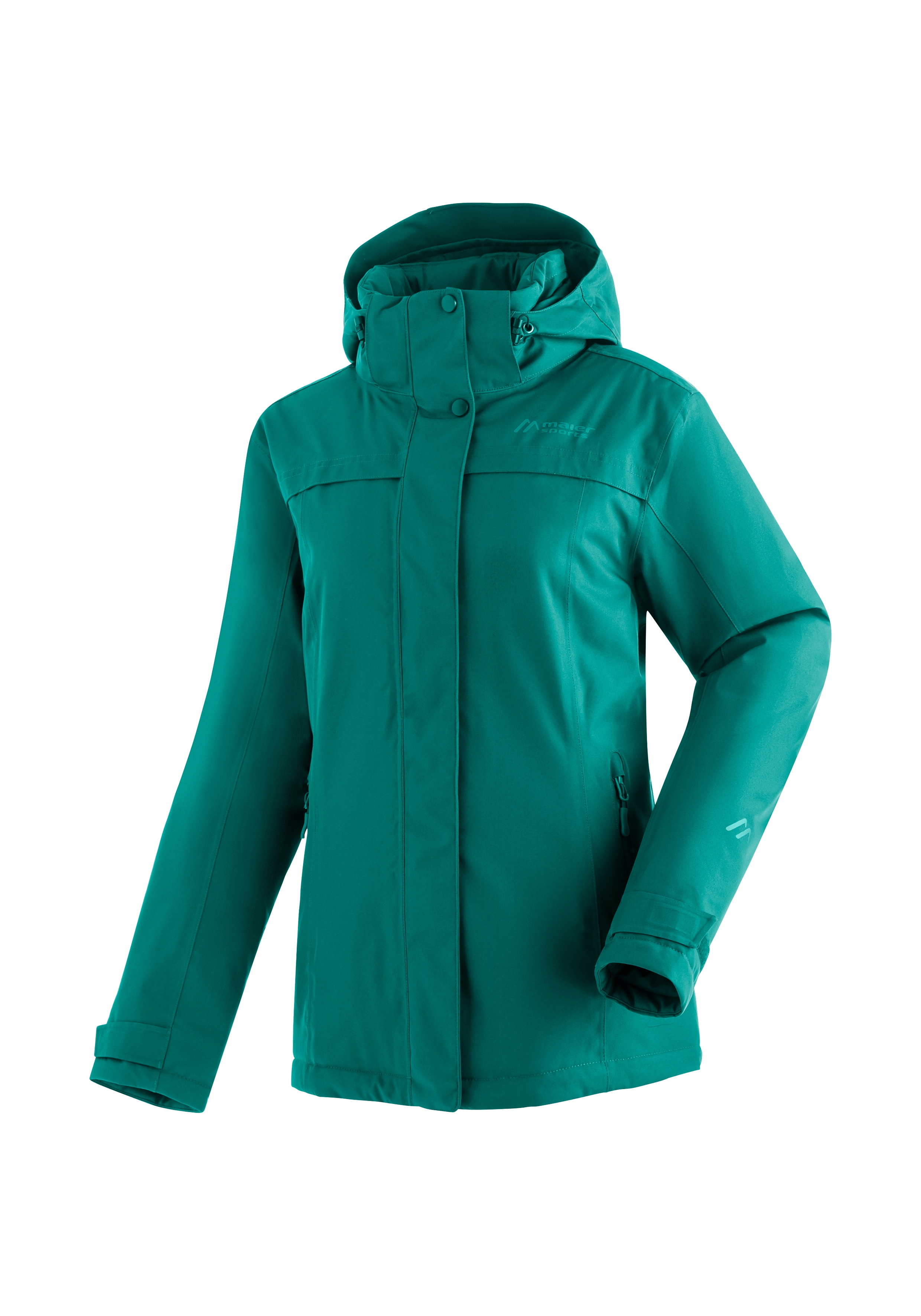 Maier Sports "Lisbon" warme Damen Jacke, wattierte Regenjacke, wasserdicht + atmungsaktiv