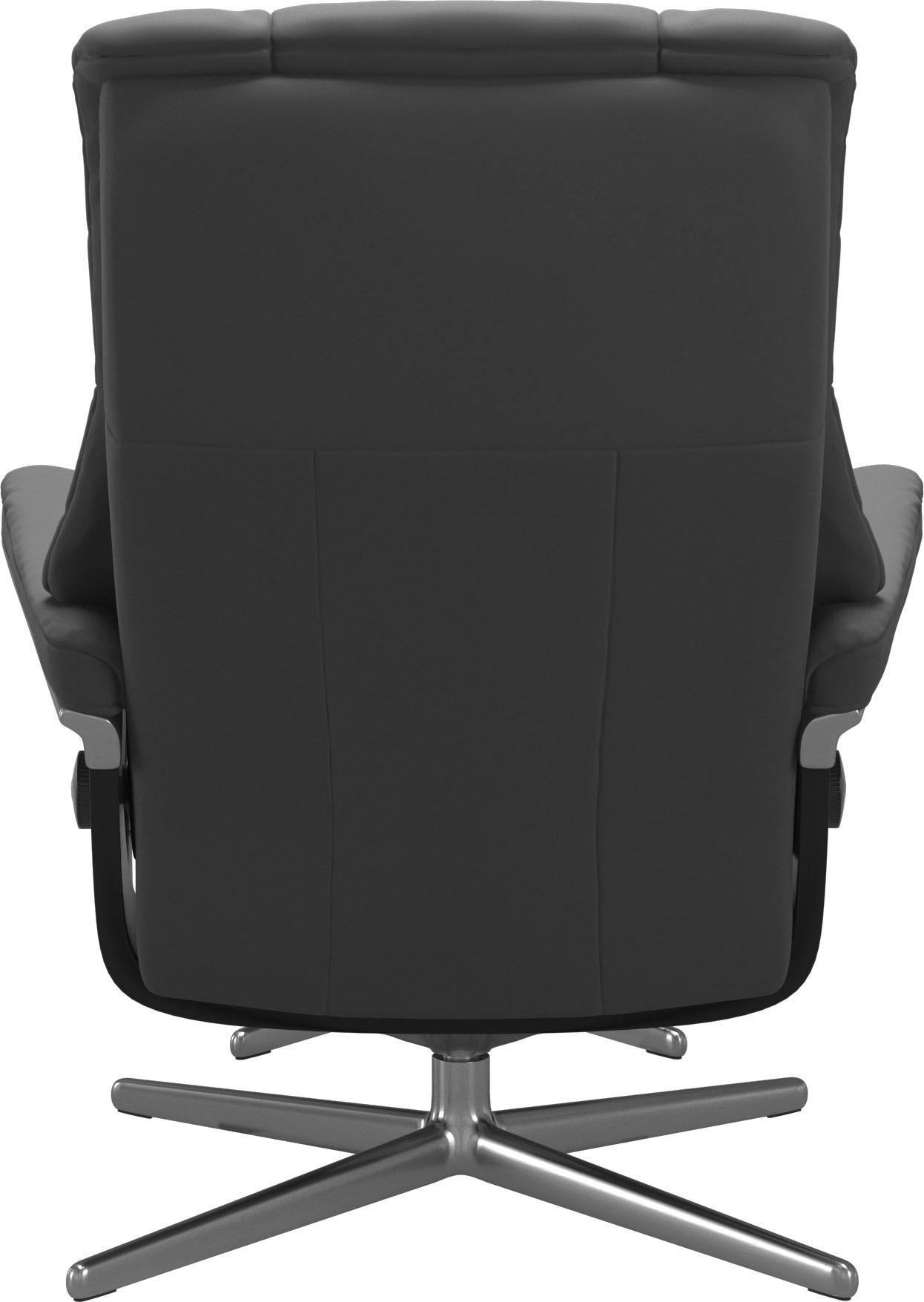 Stressless® Relaxsessel »Mayfair«, (Set, Relaxsessel mit Hocker), mit Hocker, mit Cross Base, Größe S, M & L, Holzakzent Schwarz