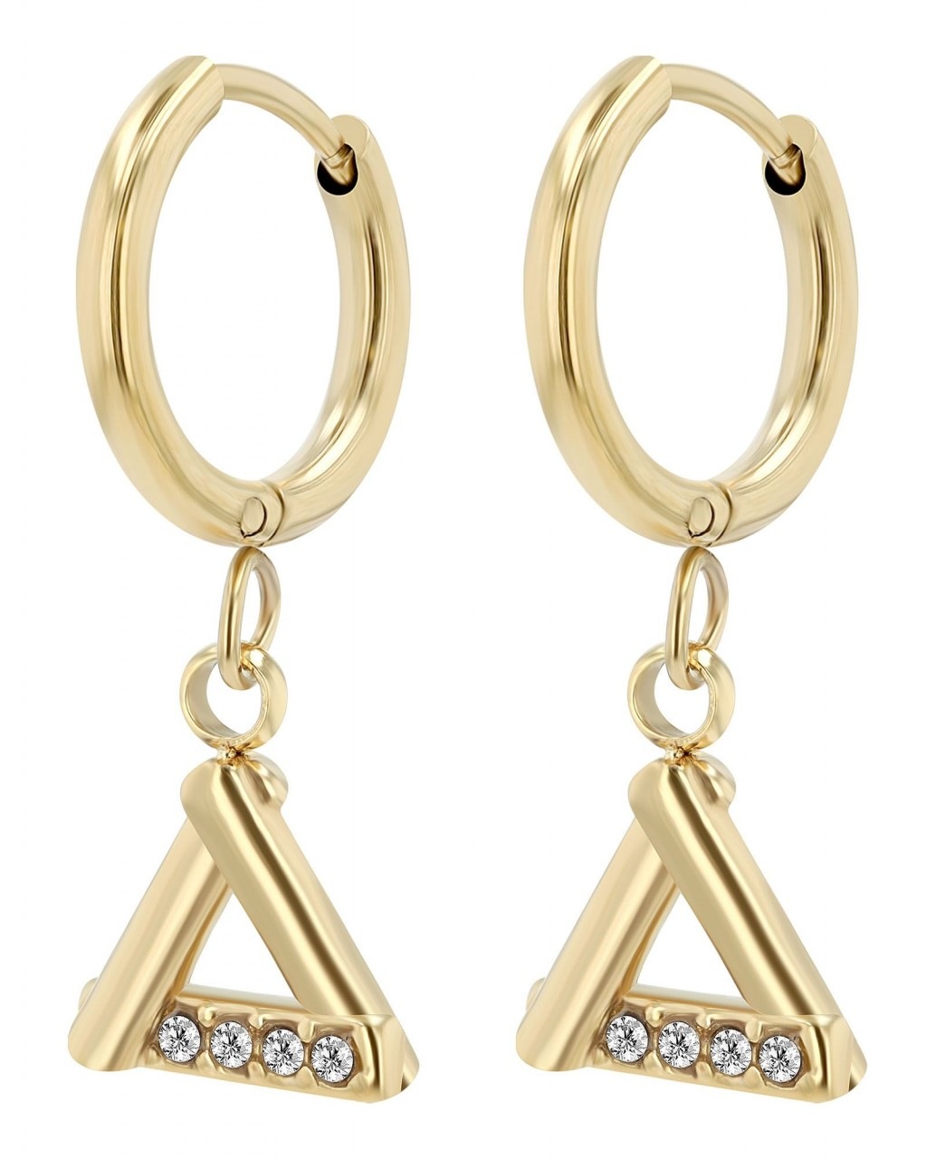 Adelia´s Paar Ohrhänger »Damen Ohrhänger aus Edelstahl Ø 8 mm«