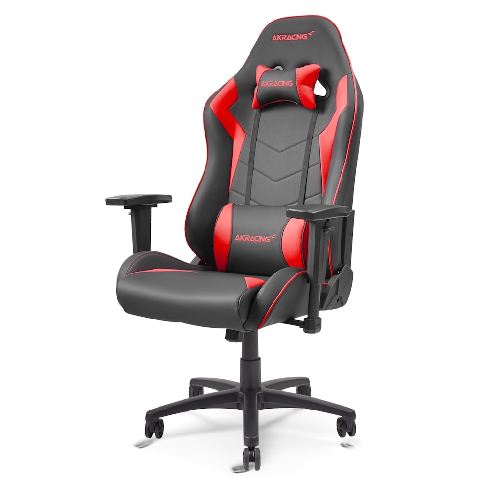 AKRacing Gaming-Stuhl »Core SX-Wide Kunstleder, 3D-Armlehnen, Stahlrahmen, schwarz-rot«, Kunstleder