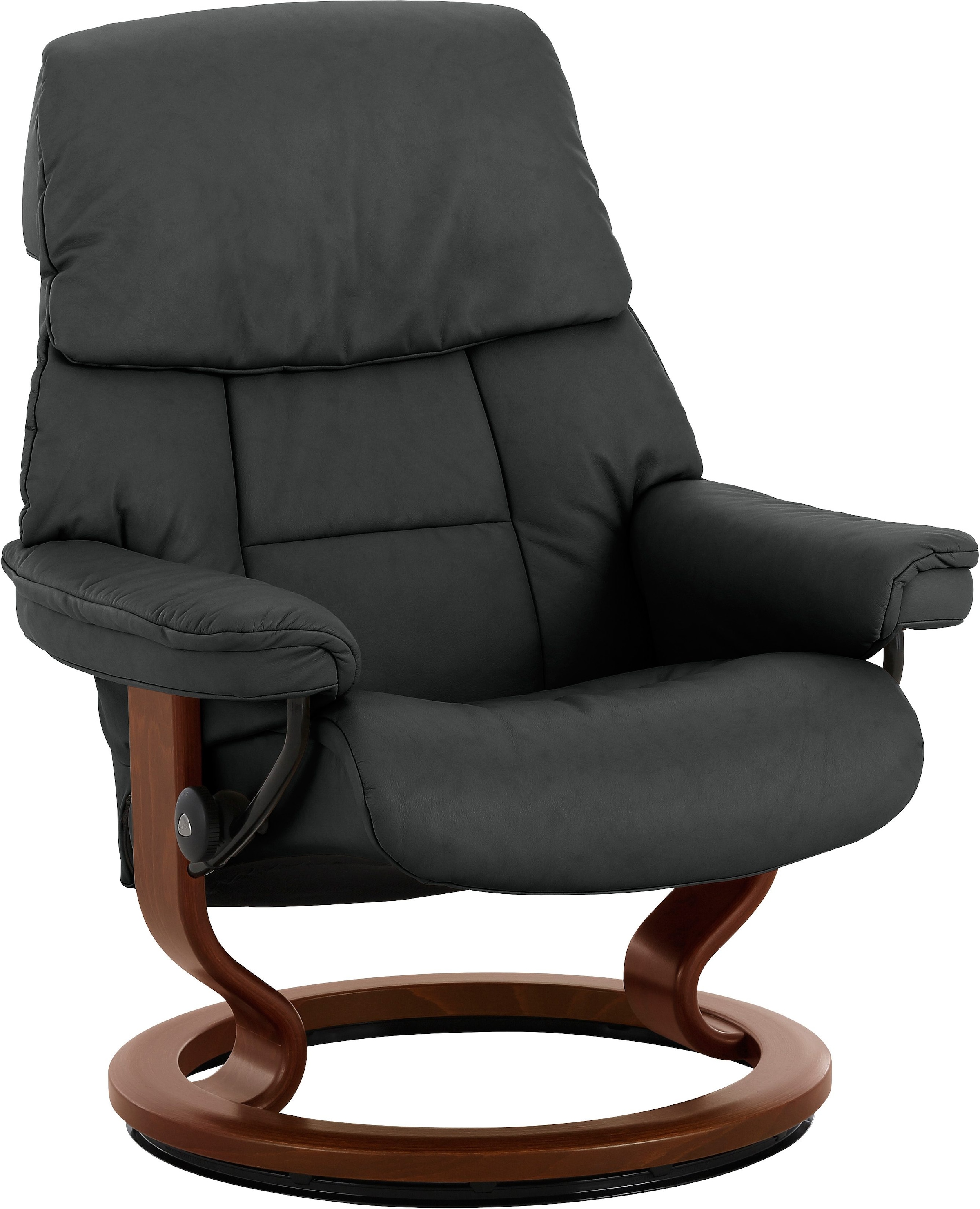 Stressless Relaxsessel "Ruby", mit Classic Base, Größe M, Gestell Eiche, Wenge, Braun & Schwarz