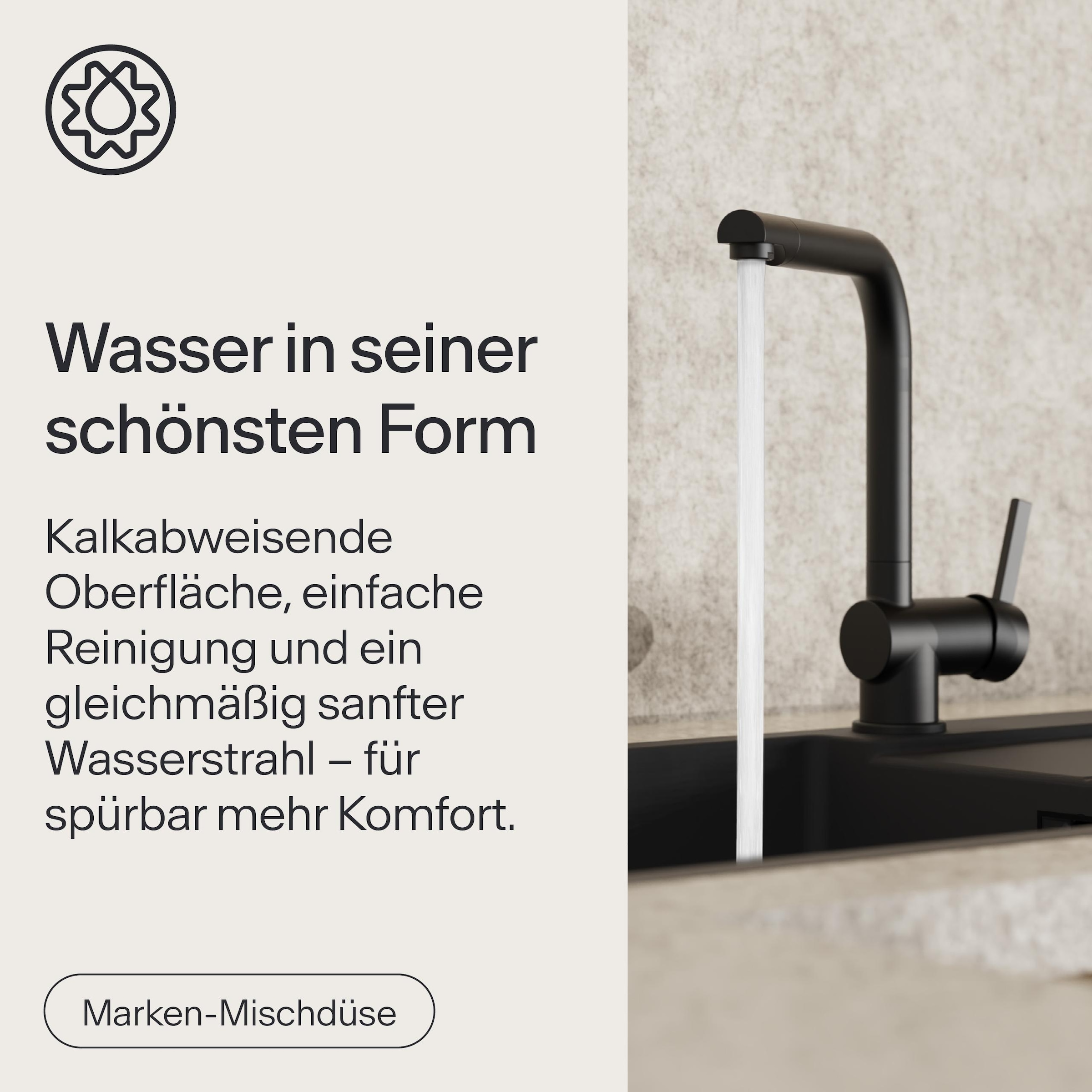WASSERWERK Spültischarmatur »WK 4, Wasserhahn, Küche, Einhebelmischer«