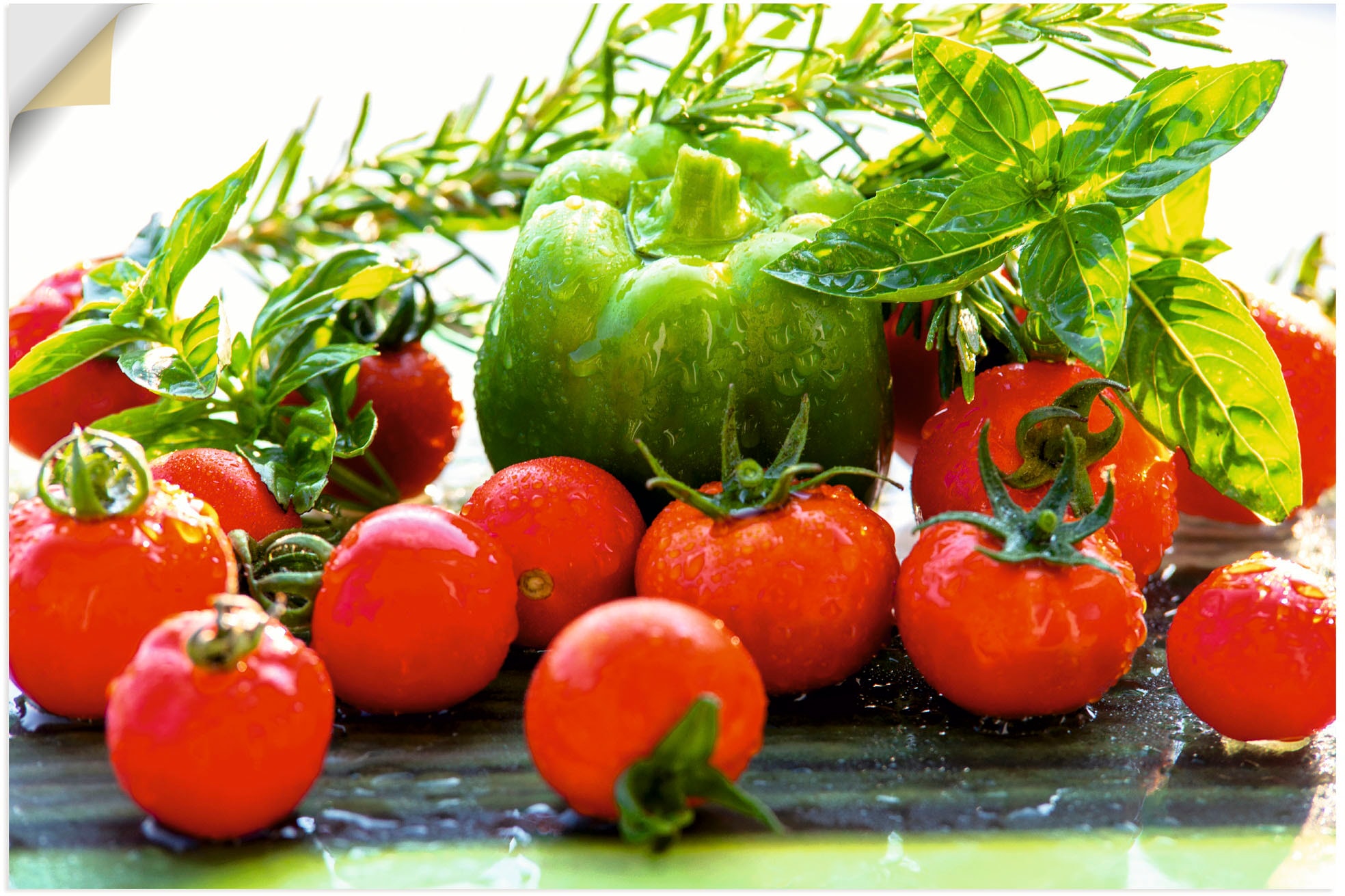 Artland Wandfolie "Garten frische Tomaten", Lebensmittel, (1 St.), selbstklebend
