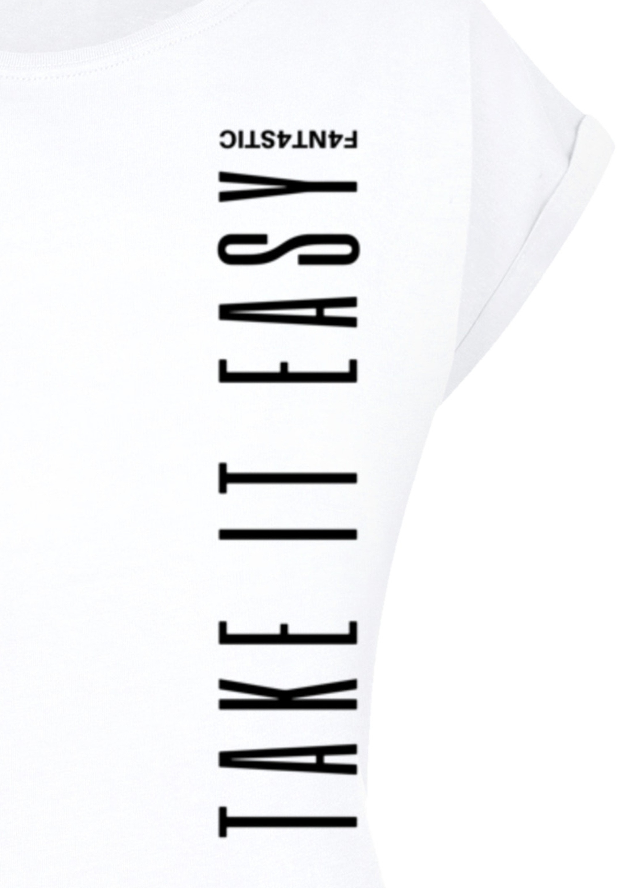 F4NT4STIC T-Shirt »PLUS SIZE Take It Easy«, Print