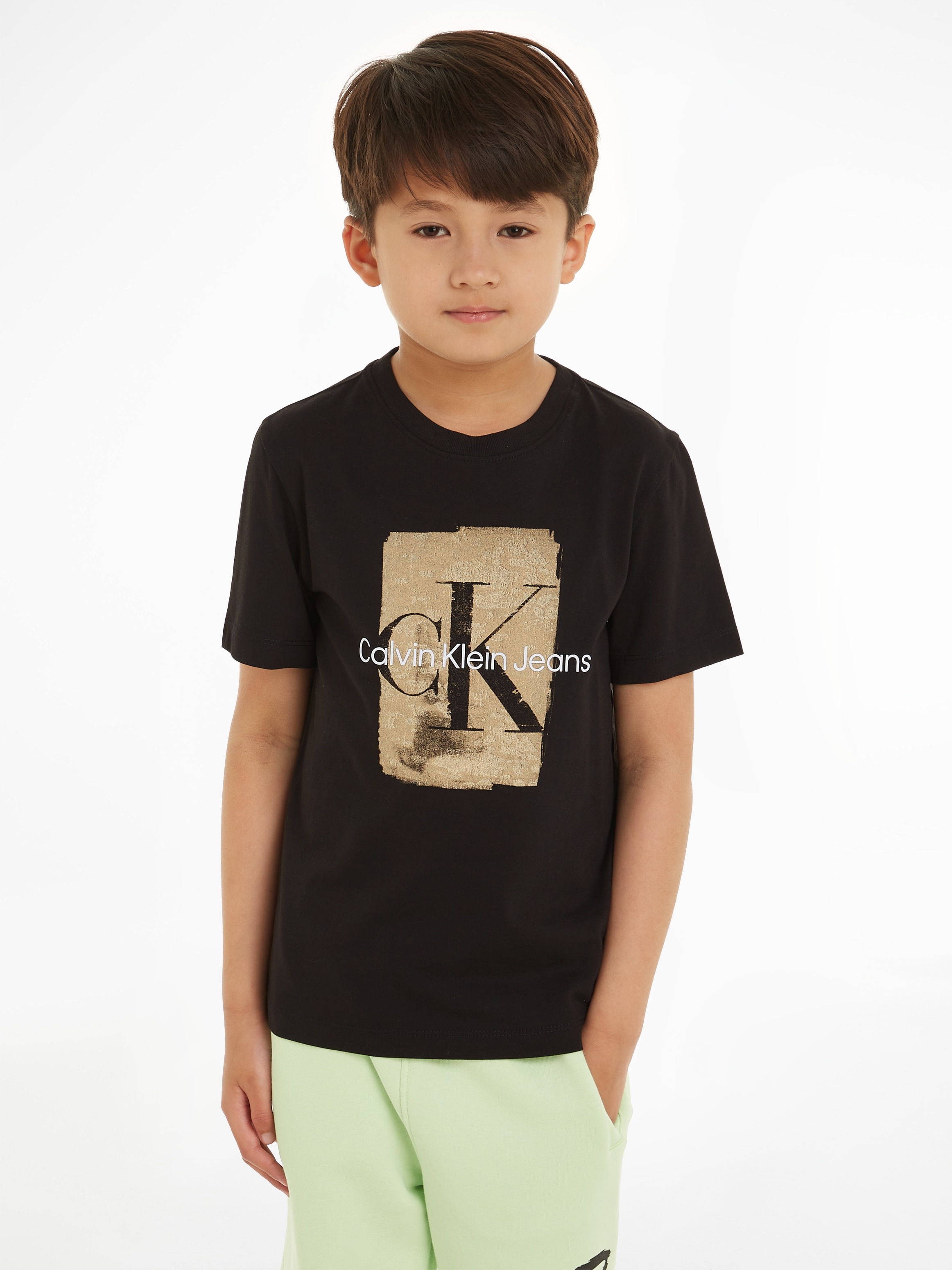 Calvin Klein Jeans T-Shirt »SECOND SKIN PRINT SS T-SHIRT«, für Kinder bis  16 Jahre kaufen | BAUR