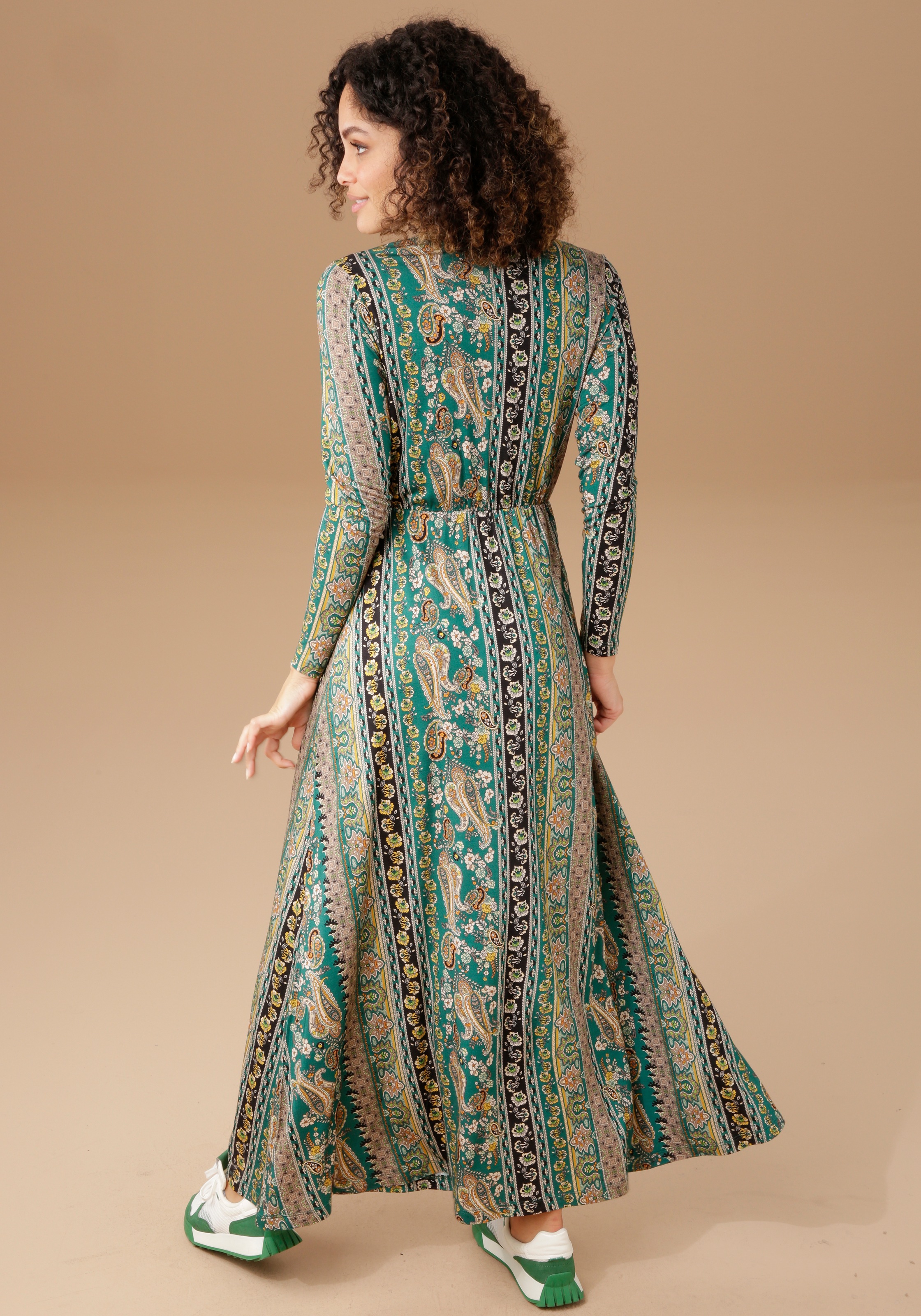 Aniston CASUAL Maxikleid im farbharmonischem Mustermix NQ8427