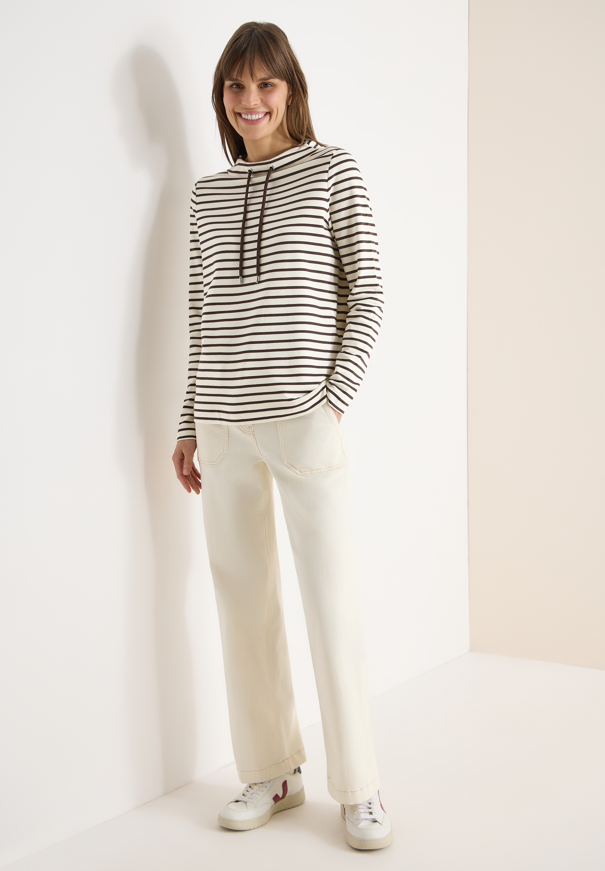 Thumbnail - Cecil Langarmshirt im Streifendesign