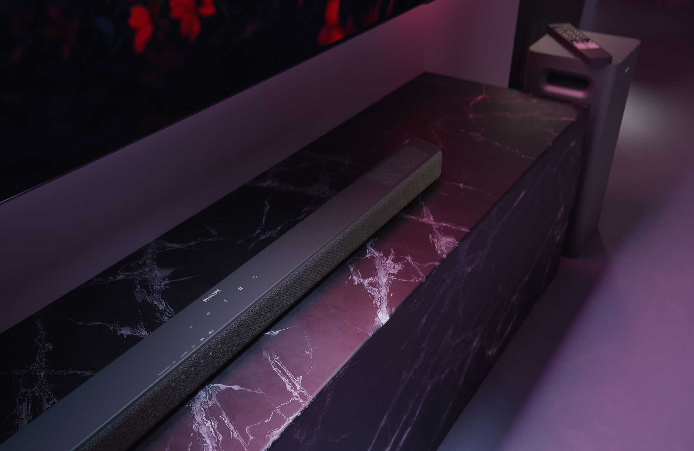Philips Lautsprecher »TAB8301/10« 3.1.2 (A2DP Bluetooth | AVRCP Bluetooth | Bluetooth App-Steuerung | Bassregelung | Equalizer | Nacht Modus | USB-Wiedergabe 190 W)